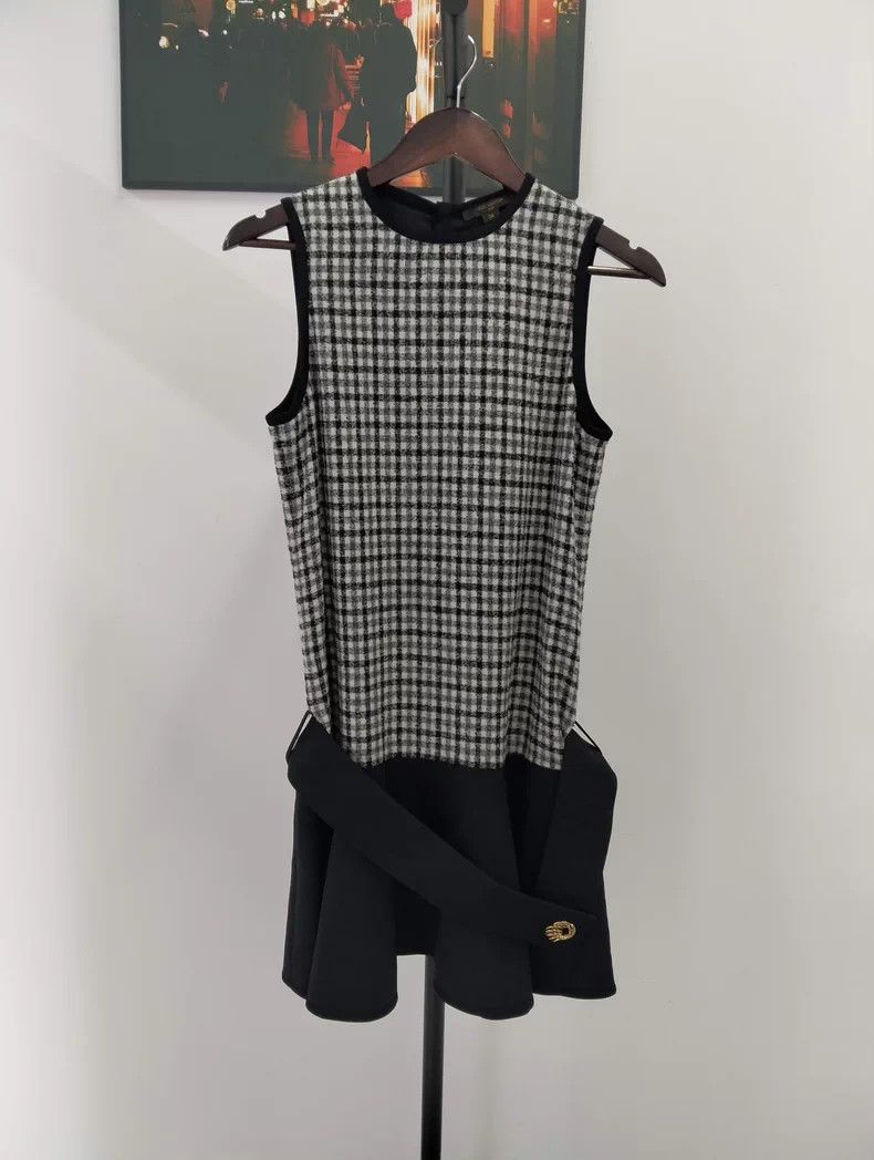 Louis Vuitton Louis Vuitton Checkered Sleeveless Dress - dmc Size US XS / EU 42 / 0 - 1 Thumbnail