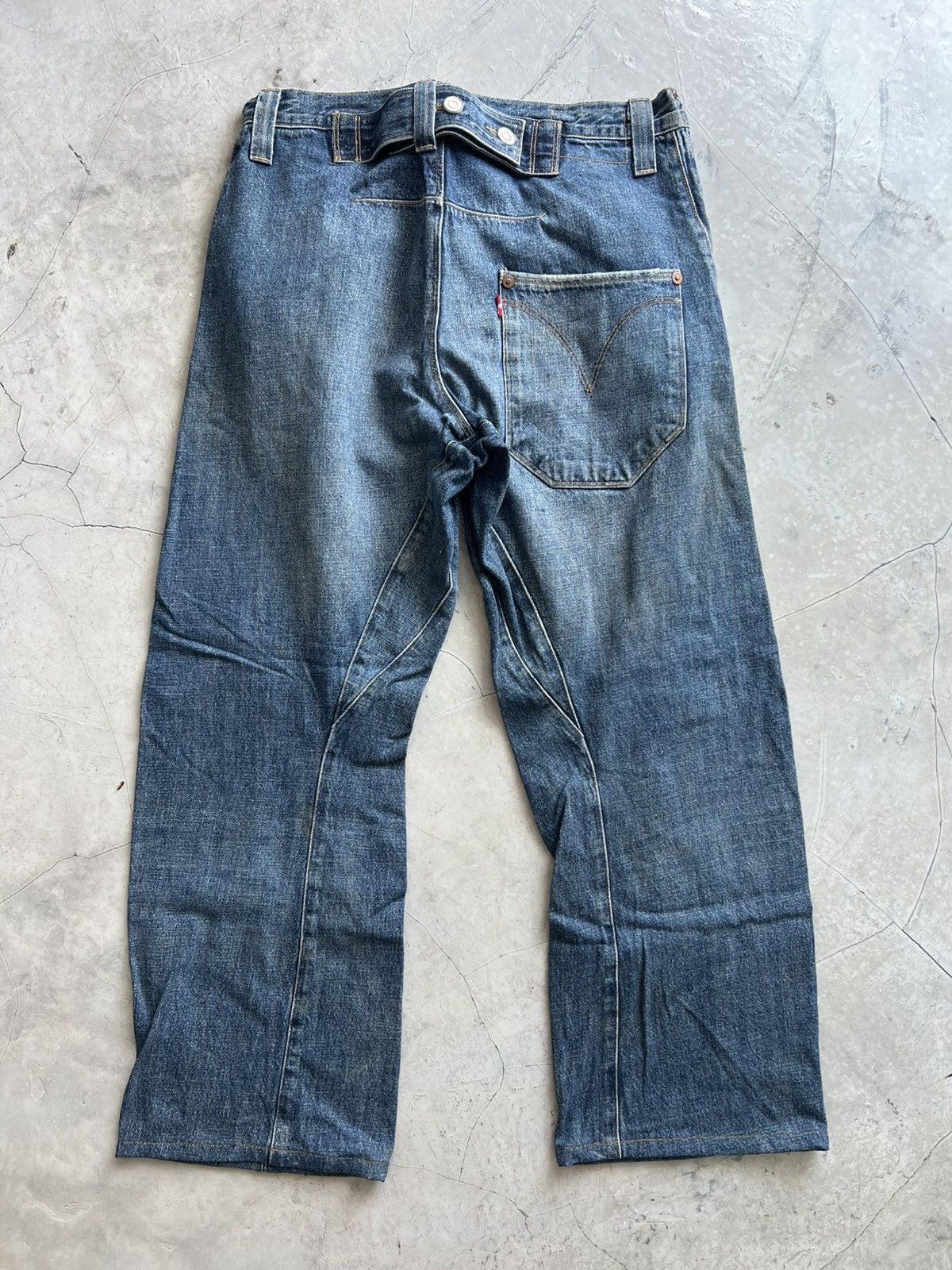 Levi's Levis Engineered Jeans Buckle Back Tag W32 Actual 33x28.5 Size US 32 / EU 48 - 6 Thumbnail