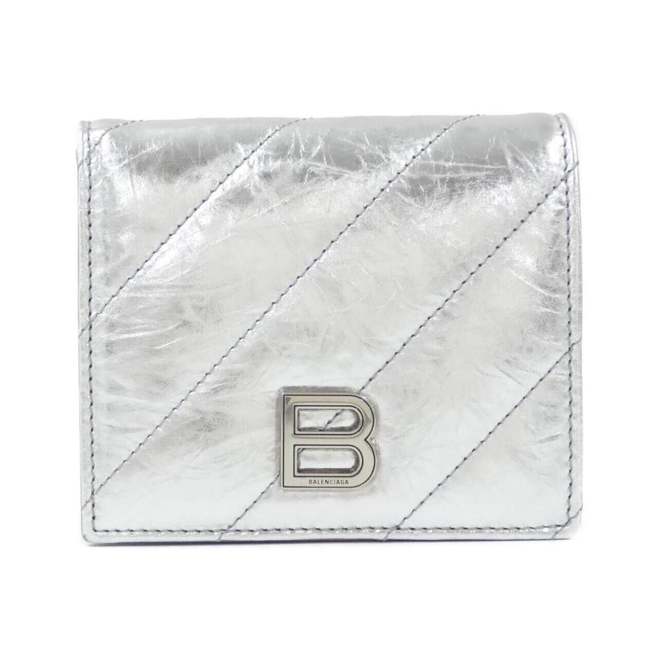 Balenciaga Balenciaga Balenciaga Crush Calfskin Wallet Leather Short Wallet 766461 210IW Size ONE SIZE - 1 Thumbnail
