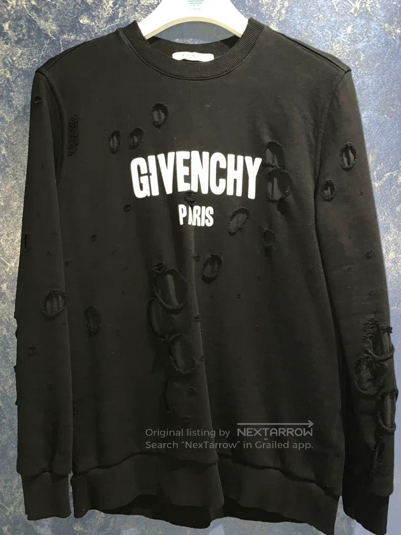 Givenchy Givenchy Distressed Denim Jacket in Grey Size US XS / EU 42 / 0 - 1 Thumbnail