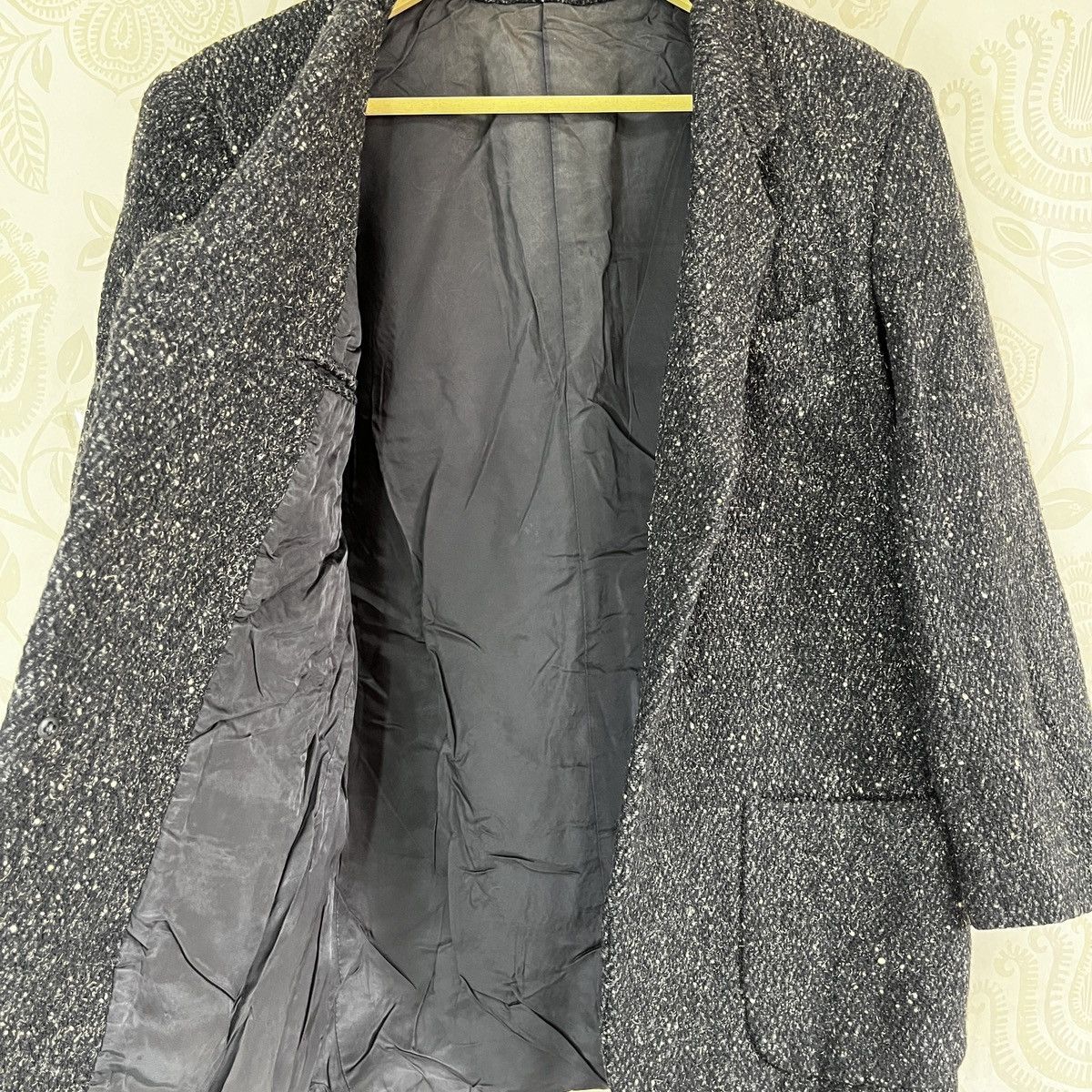 Vintage × Y's for Men × Yohji Yamamoto Y's Hommes YOHJI YAMAMOTO Coat Wool Jacket Size 44R - 21 Thumbnail