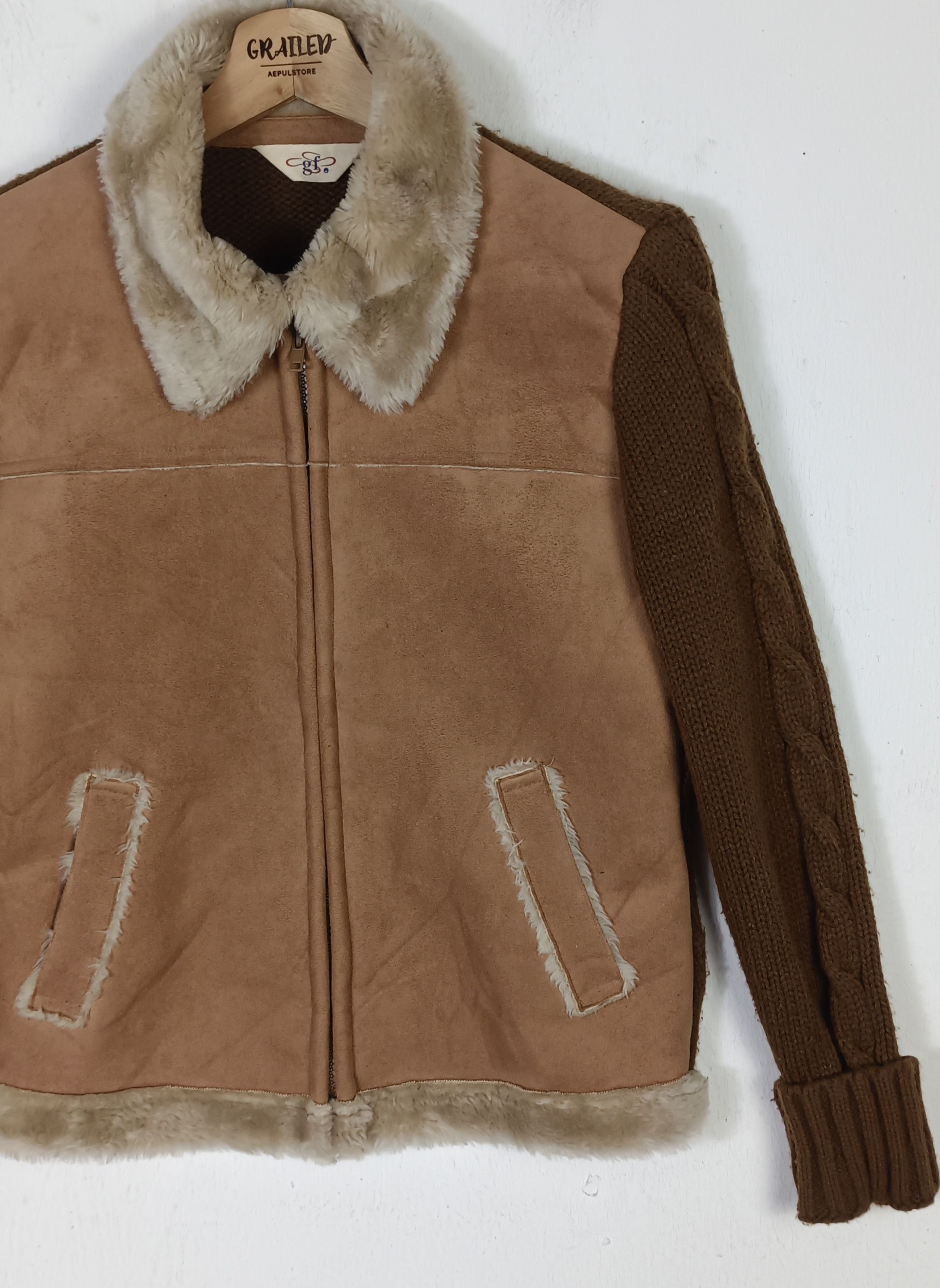 Japanese Brand Vintage GF Suede Jacket Size US S / EU 44-46 / 1 - 5 Thumbnail