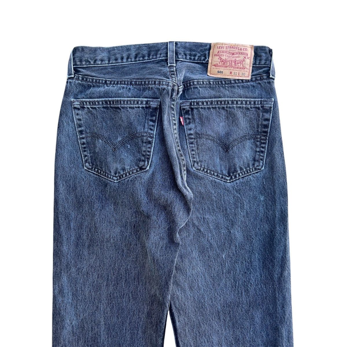 Levi's Vintage 1990s Faded Black Distressed Levis 501 Jeans Size US 31 - 8 Thumbnail
