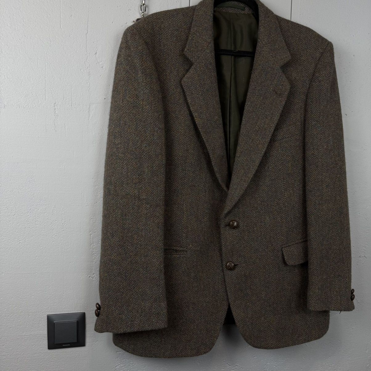 Harris Tweed Vintage Harris Tweed Blazer Coat Hand Woven Size US L / EU 52-54 / 3 - 2 Thumbnail