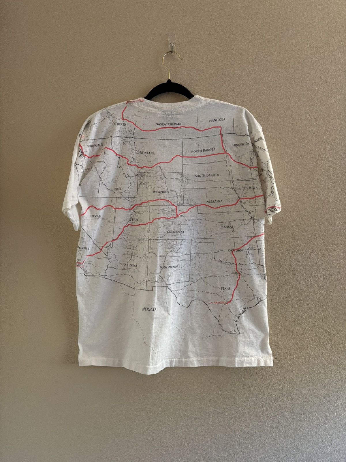 Vintage 1993 Harley-Davidson "The Reunion" AOP Map Tee Size US L / EU 52-54 / 3 - 5 Thumbnail