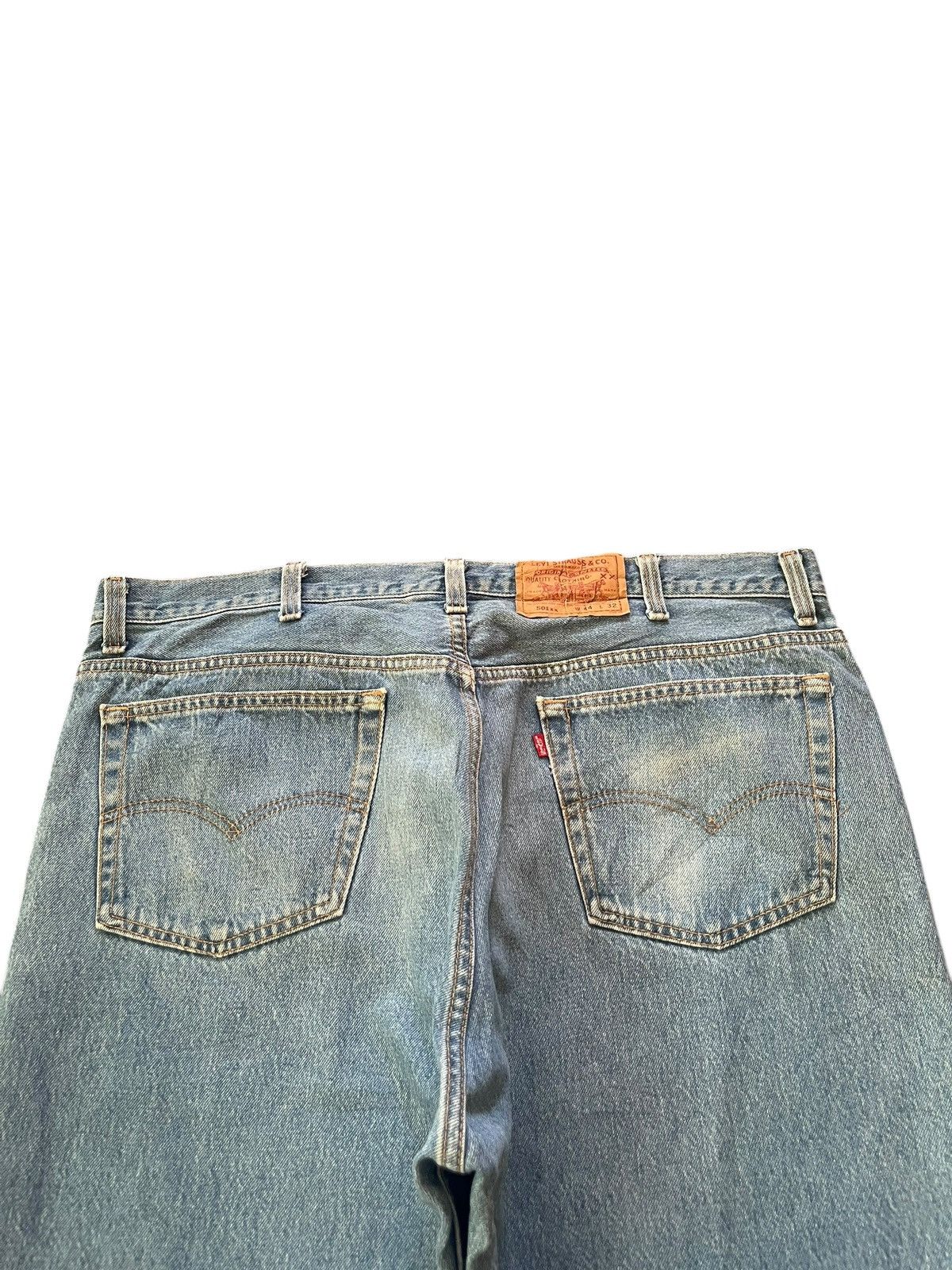 Levi's Vintage 90s Levis 501xx Frayed Baggy Jean Shorts Jorts Size US 40 / EU 56 - 4 Thumbnail