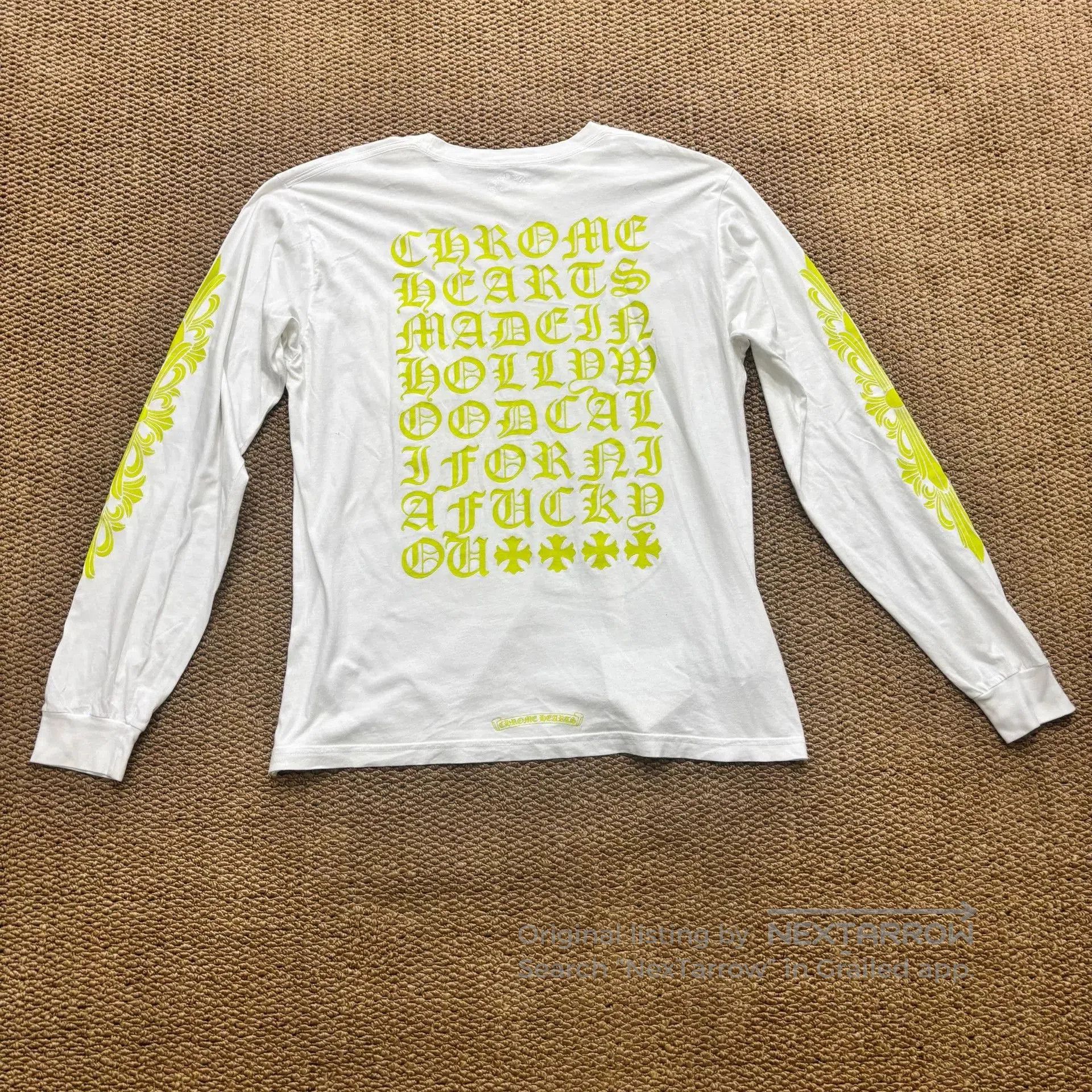 Chrome Hearts Chrome Hearts White Long Sleeve Shirt. Size US XL / EU 56 / 4 - 7 Thumbnail