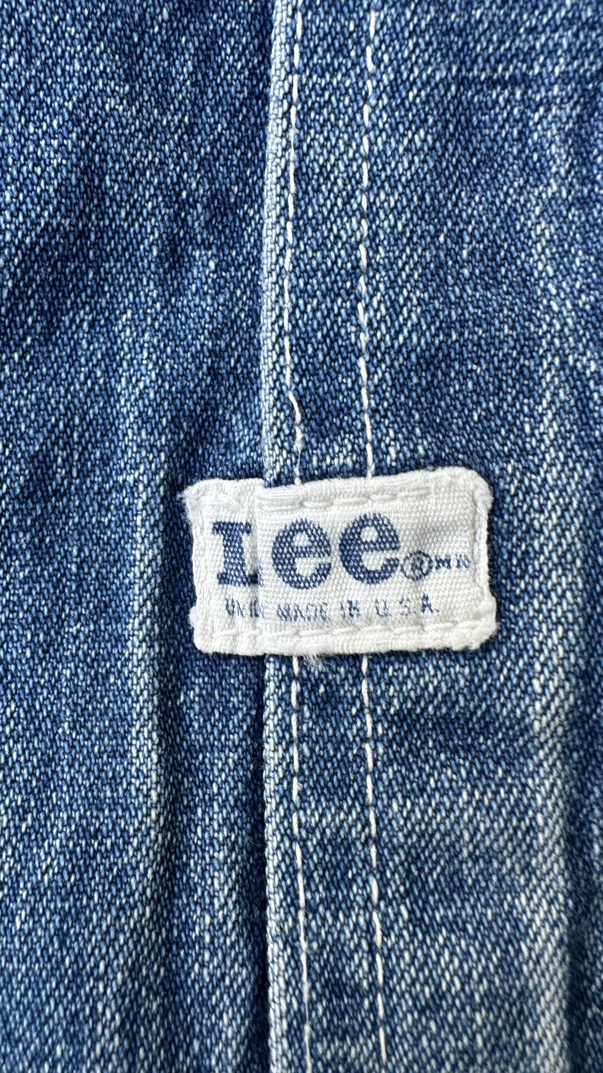Lee 40s Lee Distressed Union Sanforized Jelt Denim farmer bib Size US 39 - 10 Thumbnail