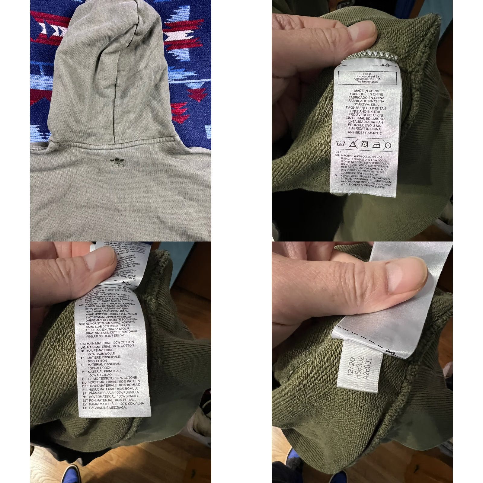 Adidas ADIDAS PHARRELL WILLIAMS HUMANRACE H58302 OLIVE HOODIE SWEATSHIRT UNISEX Sz S Hoodie Mens Green Pullover Cotton Highlights 2010s Size US S / EU 44-46 / 1 - 8 Thumbnail
