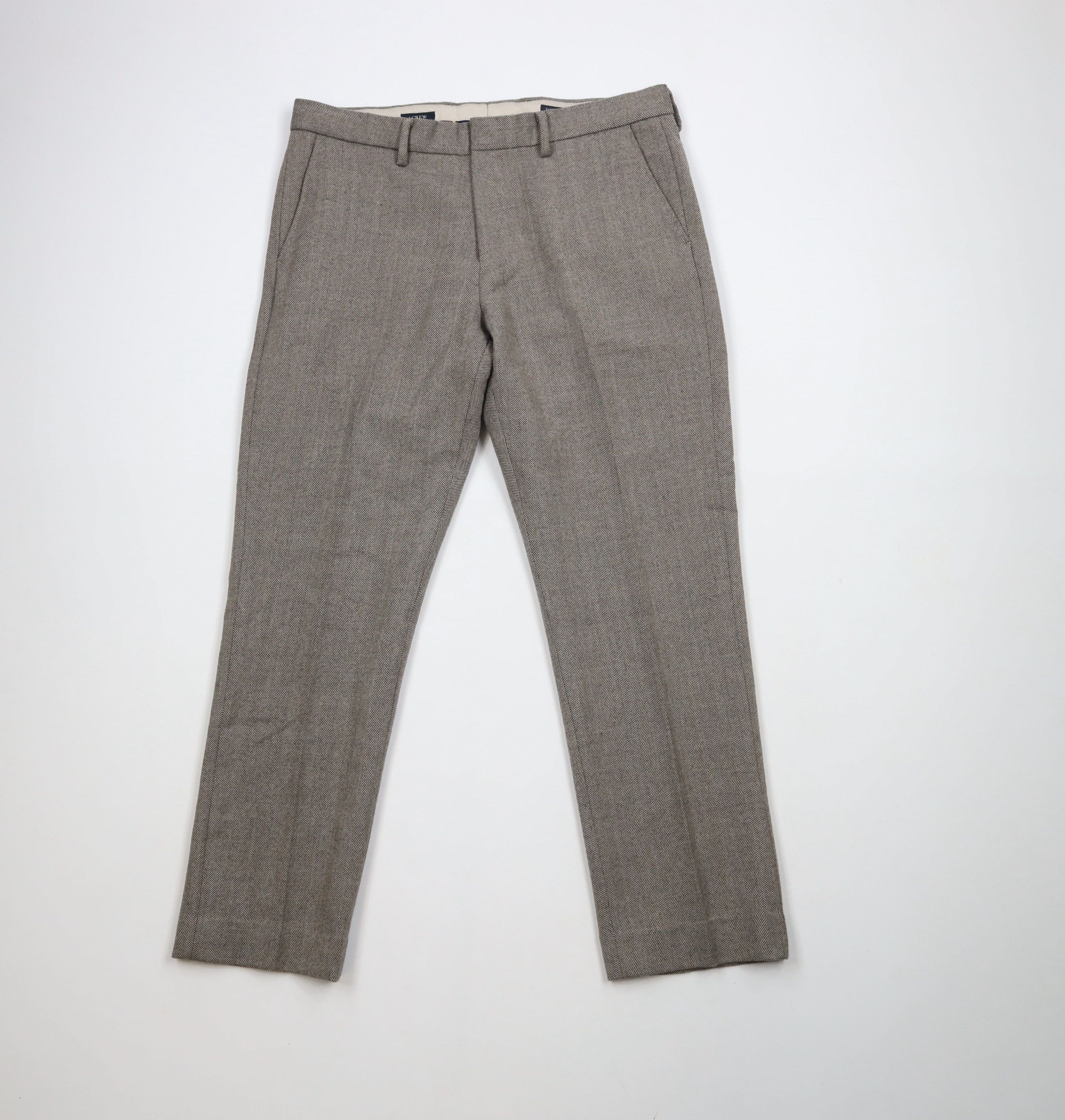 J.Crew × Vintage J Crew Bedford Wool Tweed Herringbone Chino Pants Trousers Size US 34 / EU 50 - 1 Thumbnail