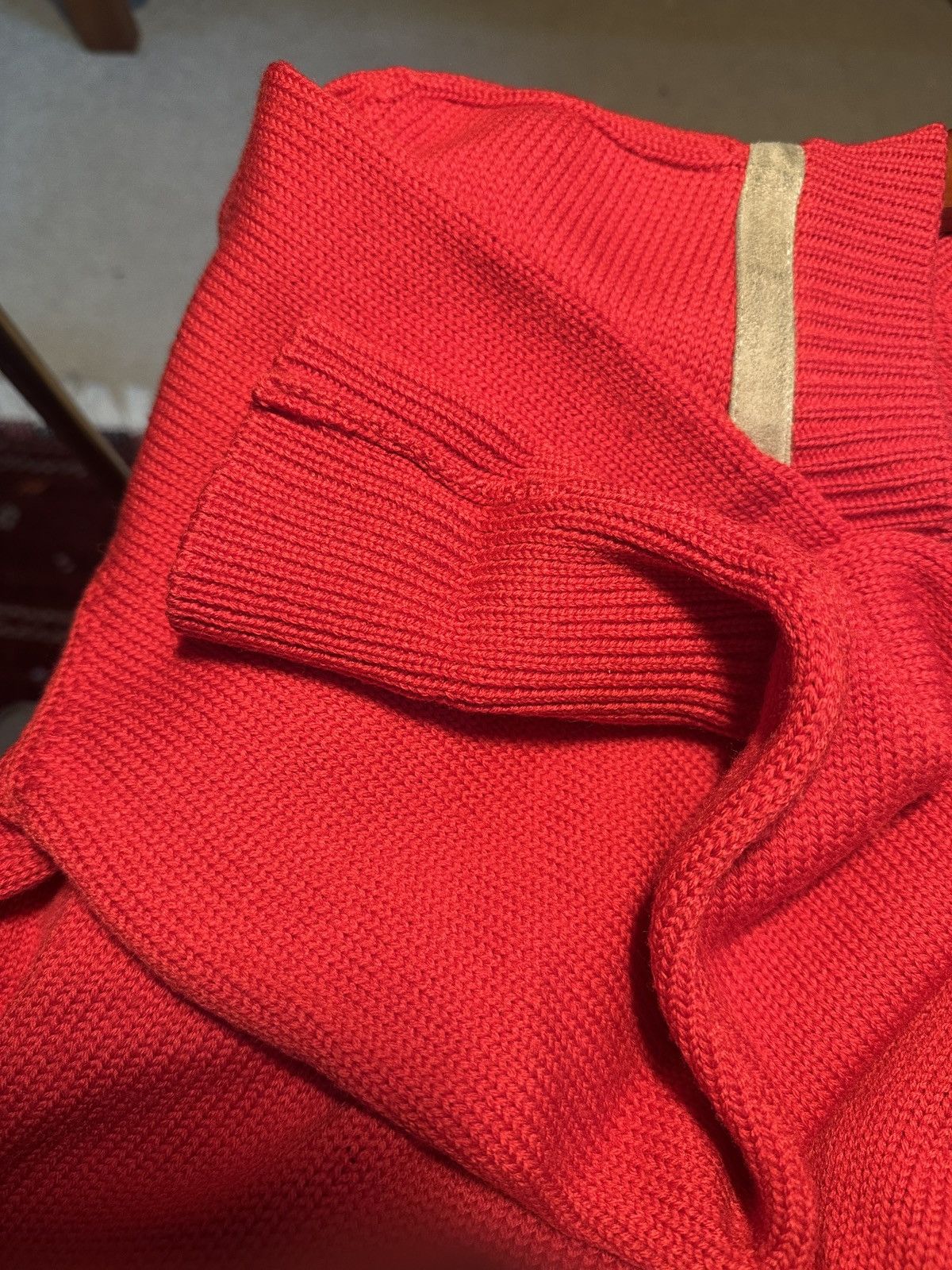 Hermes Vintage 50-60’s Hermes Wool Sweater with Suede Details Size US S / EU 44-46 / 1 - 8 Thumbnail