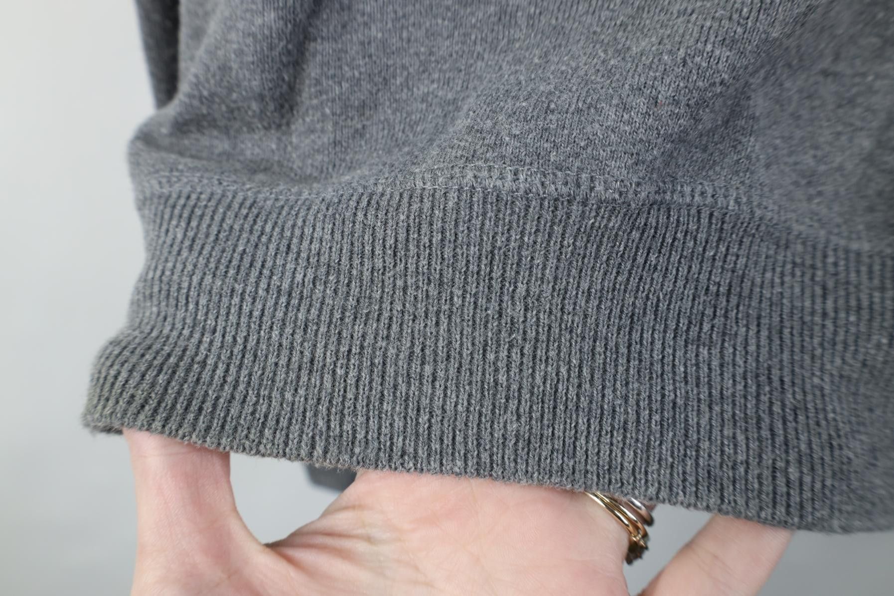 Polo Ralph Lauren Vintage 90s Ralph Lauren Cotton Ribbed Knit Sweater Gray Size US M / EU 48-50 / 2 - 7 Thumbnail