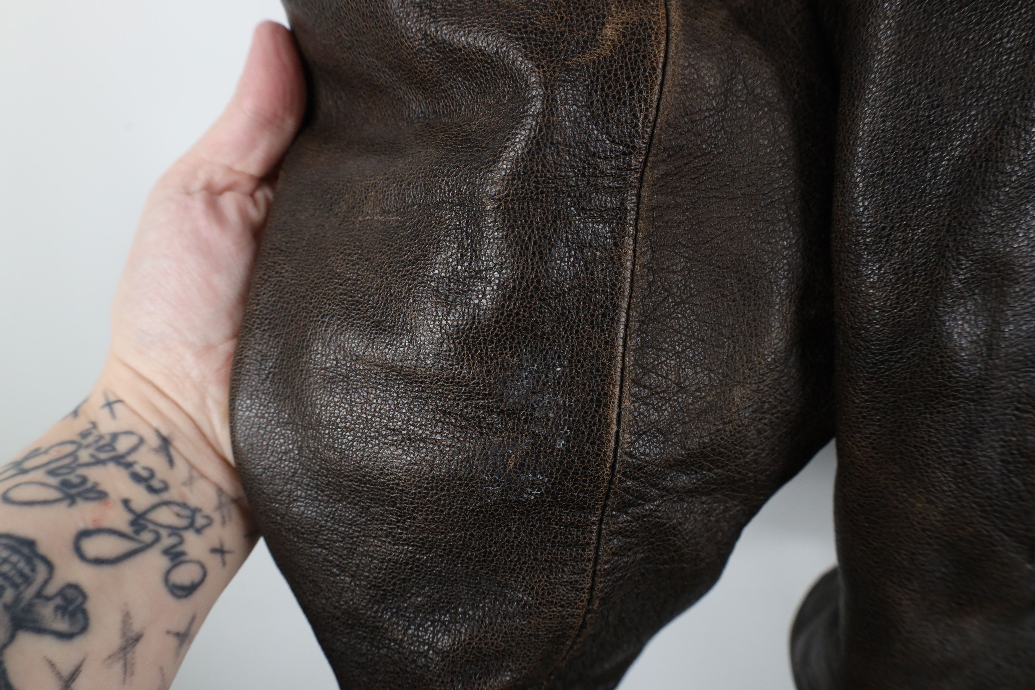 Vintage Vintage 90s Streetwear Motorcycle Riding Jacket Brown Size US XL / EU 56 / 4 - 7 Thumbnail