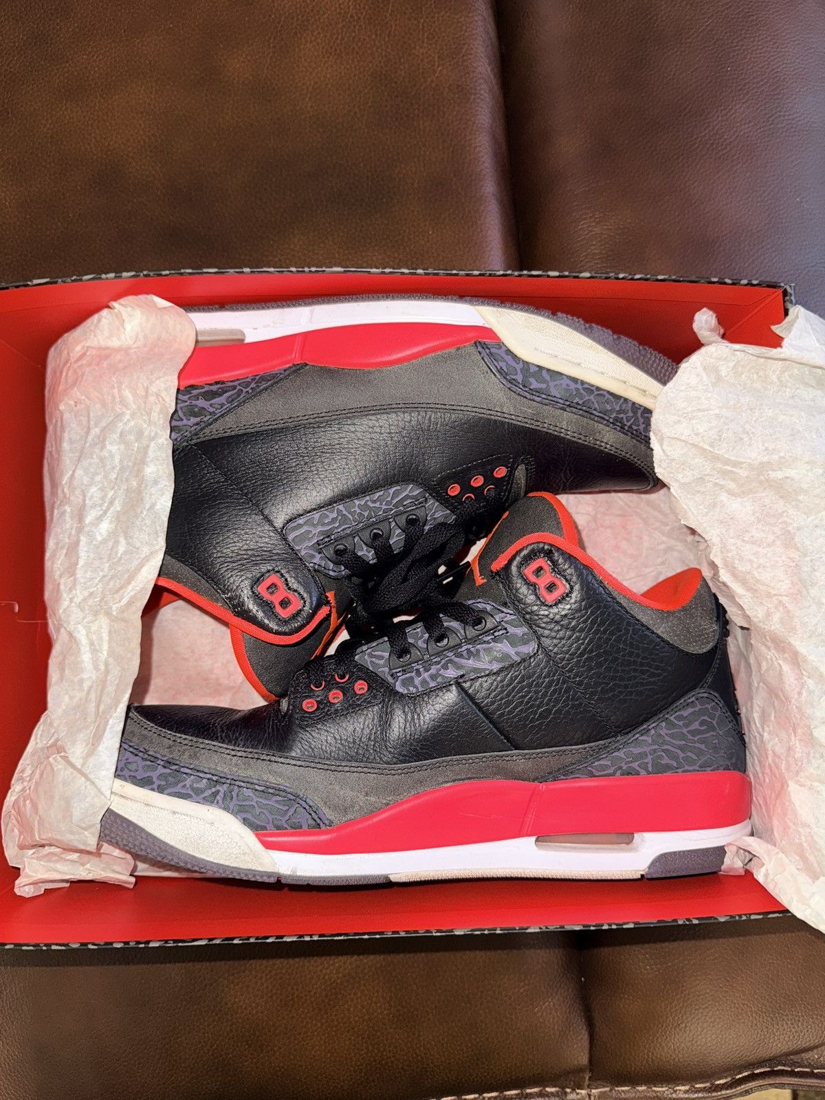 Jordan Brand Air Jordan 3 Retro ‘Crimson’ Size US 11.5 / EU 44-45 - 1 Thumbnail
