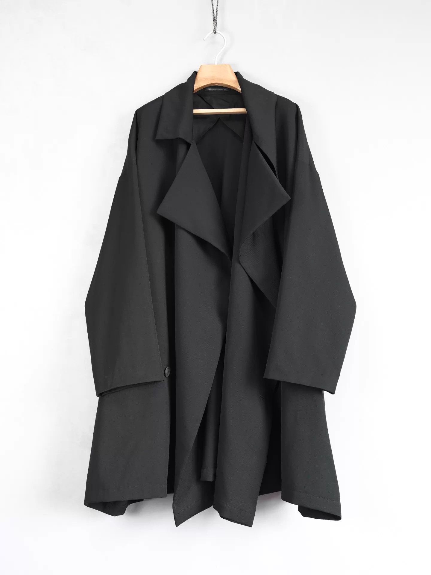 Yohji Yamamoto Yohji Yamamoto 21AW Pleated Wool Wide Coat Size 2 Size US M / EU 48-50 / 2 - 5 Thumbnail