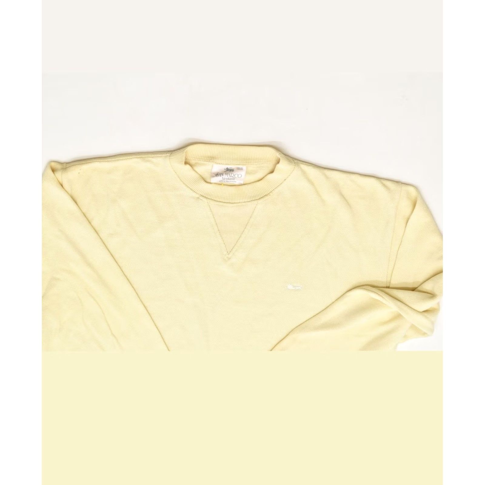 Vintage VINTAGE SAN MARCO VENTANA Womens Jumper Sweater Yellow 2XL Crew Neck Size XXL / US 16-18 / IT 52-54 - 4 Thumbnail