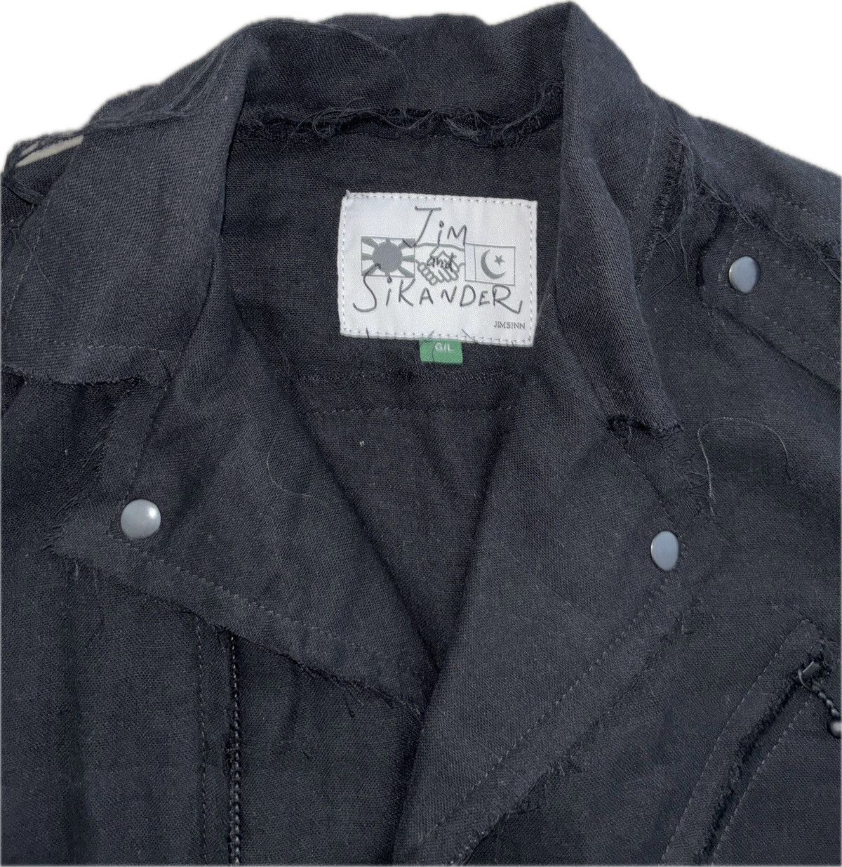 If Six Was Nine × Japanese Brand JIMSINN handmade distressed denim jacket Size US M / EU 48-50 / 2 - 7 Thumbnail
