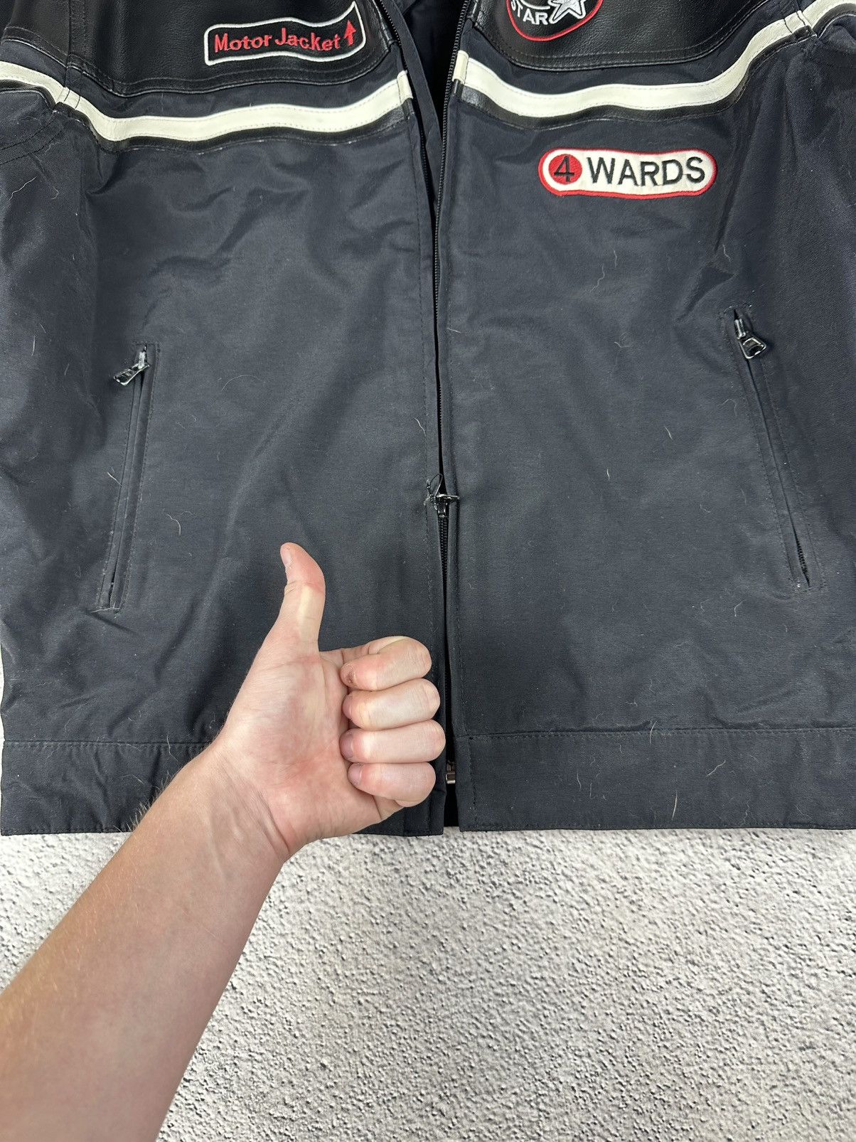 Other Vintage Racing Jacket Wards RingDenim Stop’n Feel Free Motor Size US L / EU 52-54 / 3 - 9 Thumbnail