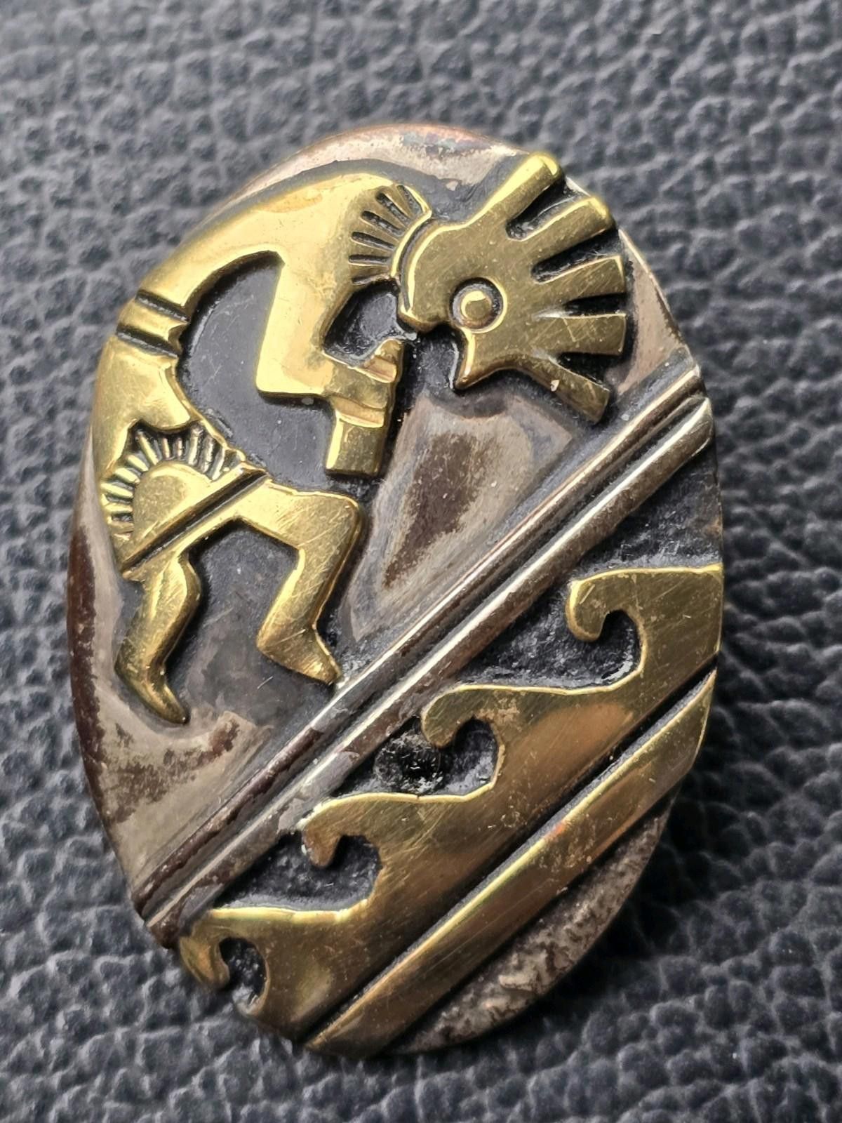 Other Tommy Singer Gold Fill & Silver Figural Earrings Hopi/Navajo Size ONE SIZE - 6 Thumbnail