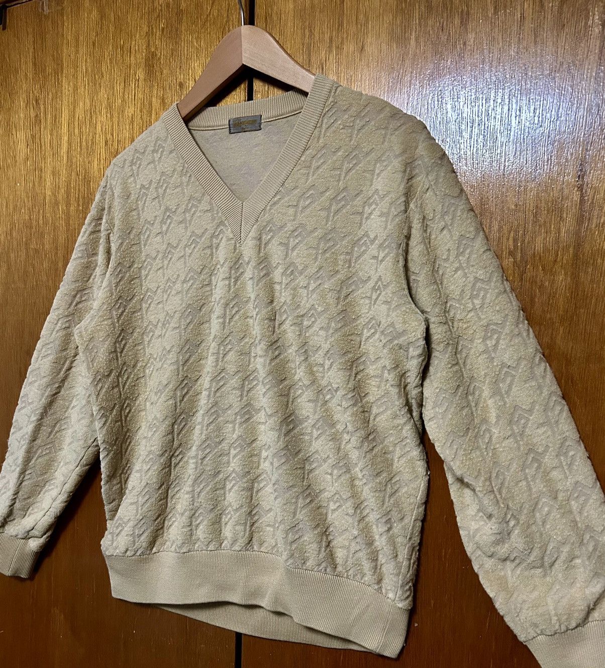 Vintage YSL all over Logo Pattern Sweatshirt