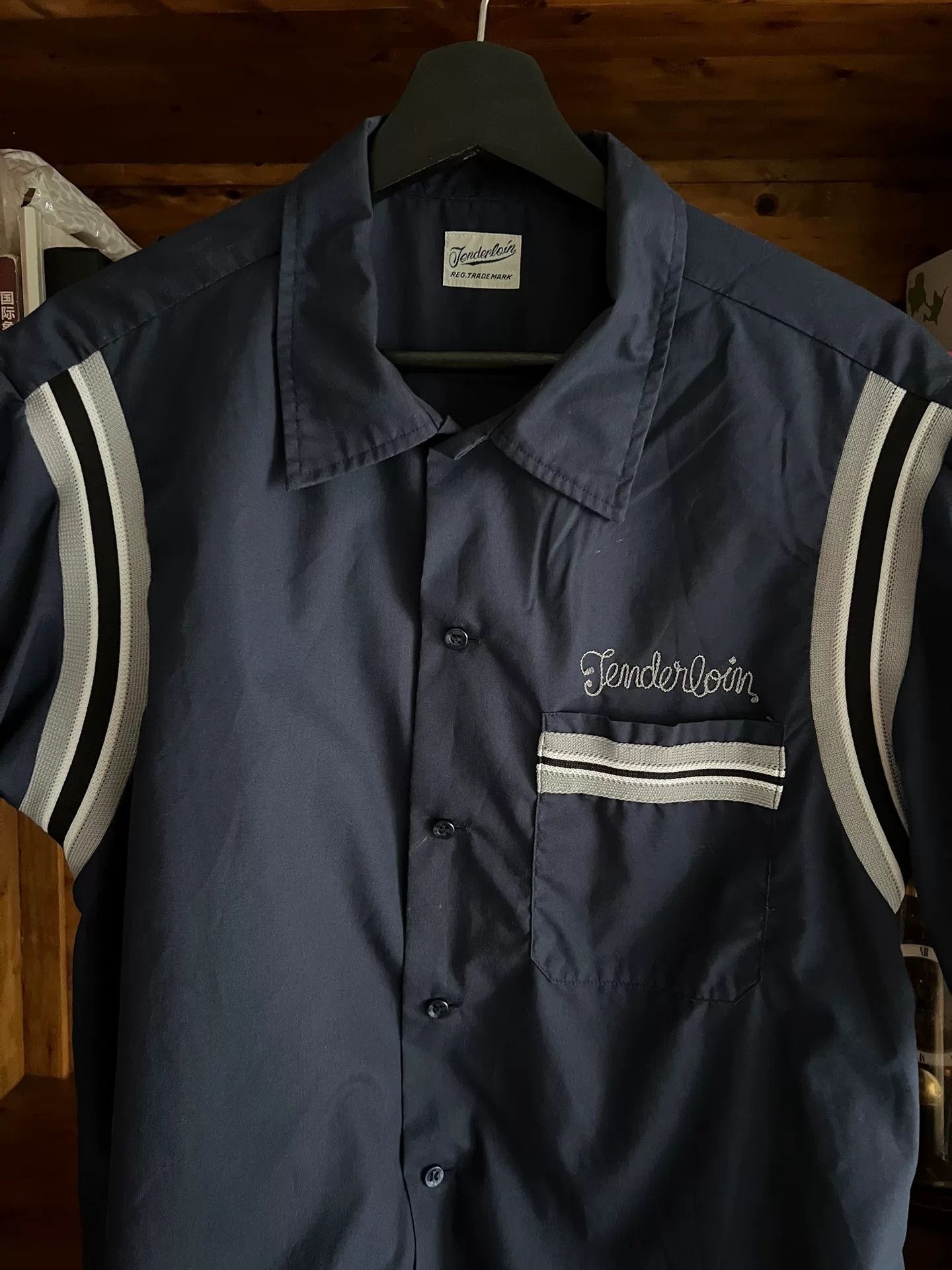 Tenderloin Tenderloin Indigo Dyed Bowling Short Sleeve Shirt Size US S / EU 44-46 / 1 - 6 Thumbnail