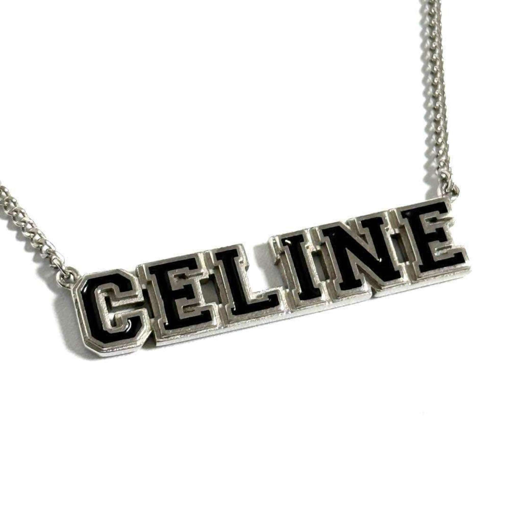 Celine Celine Men's Pendant Necklace with Logo in Silver 925 Size ONE SIZE - 1 Thumbnail