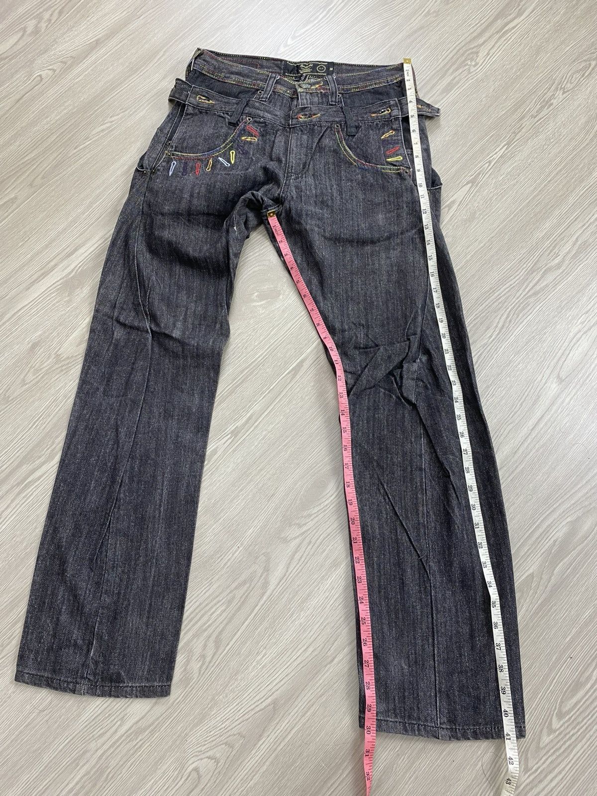 Number (N)ine 🇯🇵2000s Breathmint Double Waist Punk Multipocket Y2K Jeans Size US 29 - 25 Thumbnail