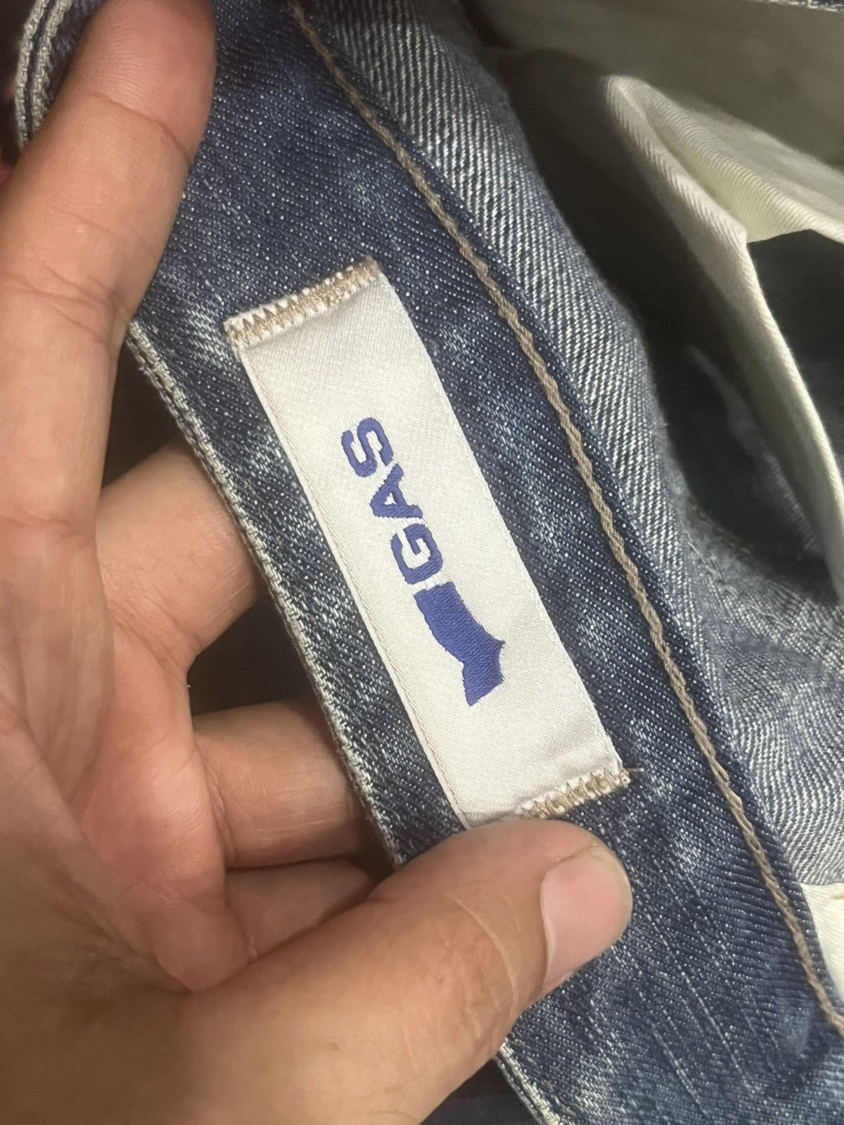 GAS Vintage GAS Blue Faded Washed Straight Leg Jeans Size US 32 / EU 48 - 18 Thumbnail
