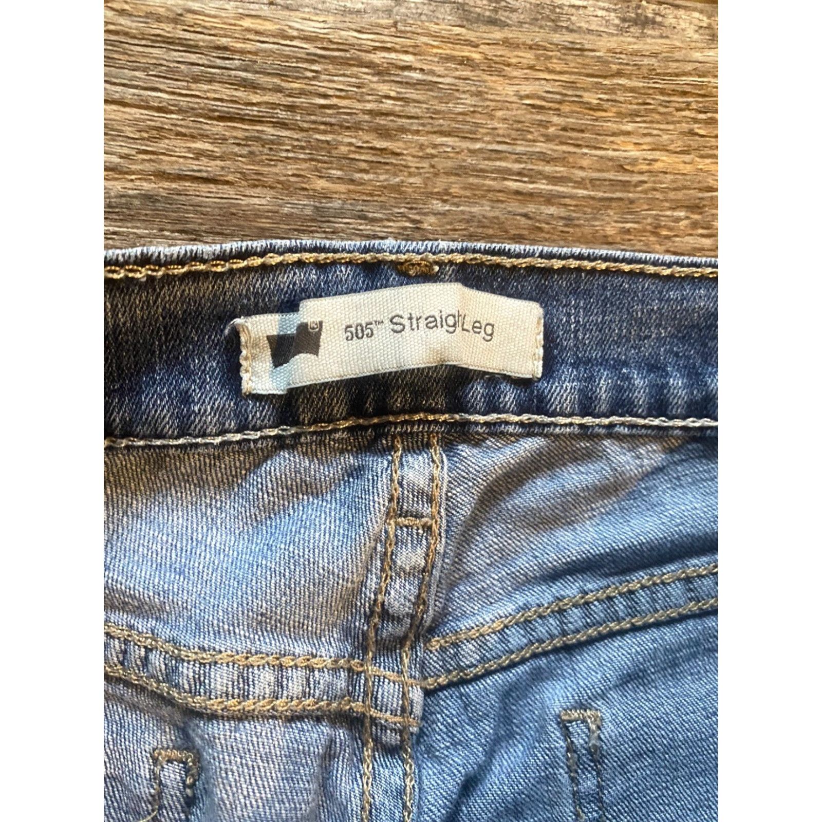 Levi's Levi's 505 Jeans Straight Leg 6 Short 28x30 Blue Denim Women Jeans Mid Rise Pockets Regular Size 28" / US 6 / IT 42 - 5 Thumbnail