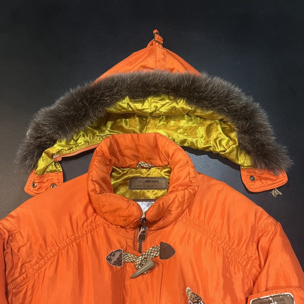 Phenix Vintage Phenix Fox Hooded Down Jacket Ski Wear Orange Size US M / EU 48-50 / 2 - 10 Thumbnail
