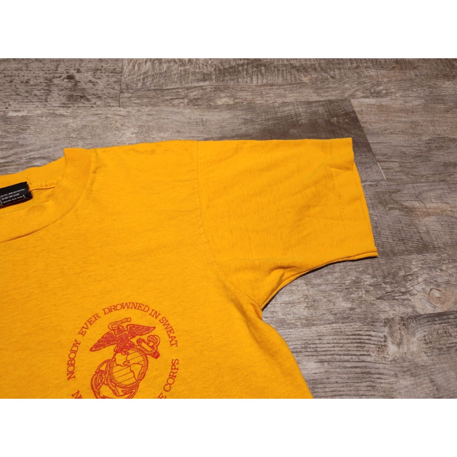 Vintage Vintage Yes Wisconsin Marines Single Stitch Tee Shirt Screen Stars USA Made Funny Size M Size US M / EU 48-50 / 2 - 4 Thumbnail