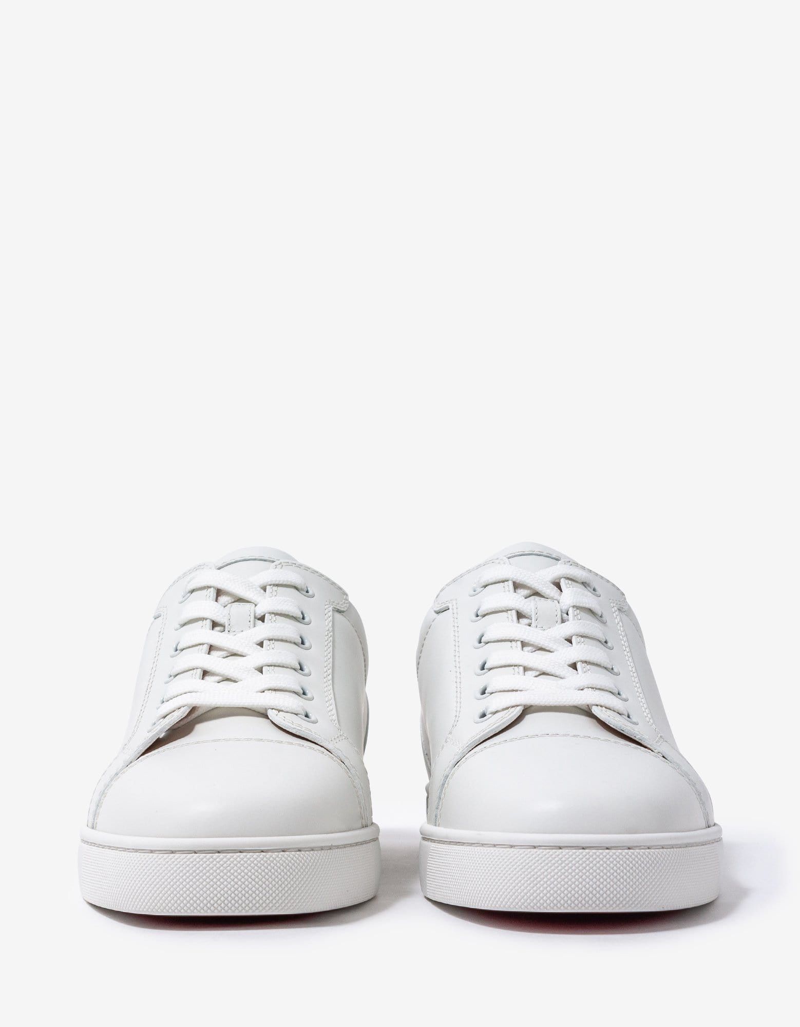 Christian Louboutin Louis Junior White Leather Trainers Size US 11 / EU 44 - 3 Thumbnail