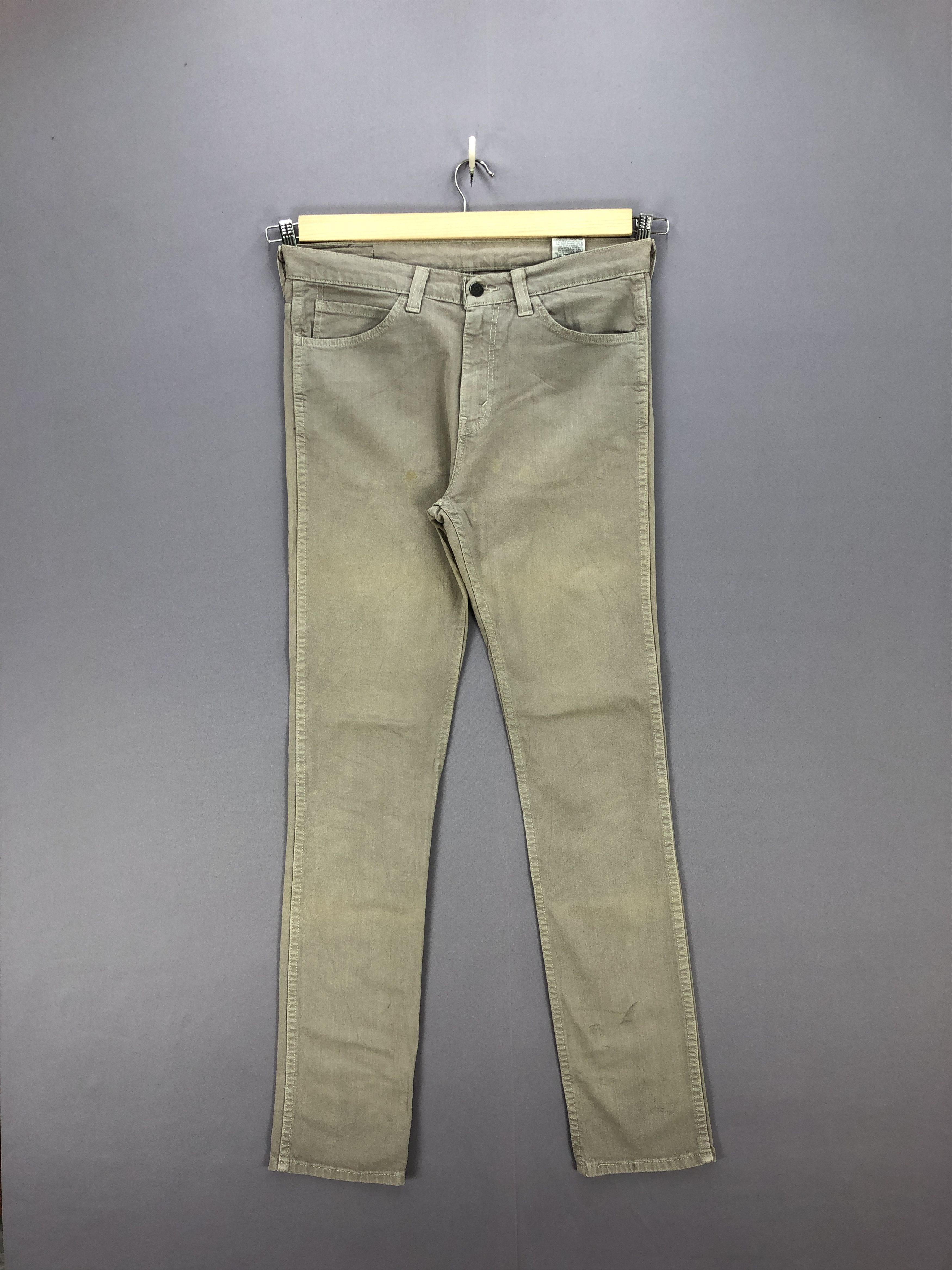 Levi's × Vintage Vintage Levis Slim Tapered Skinny Brown Jeans Levi's Denim Size US 35 - 1 Thumbnail