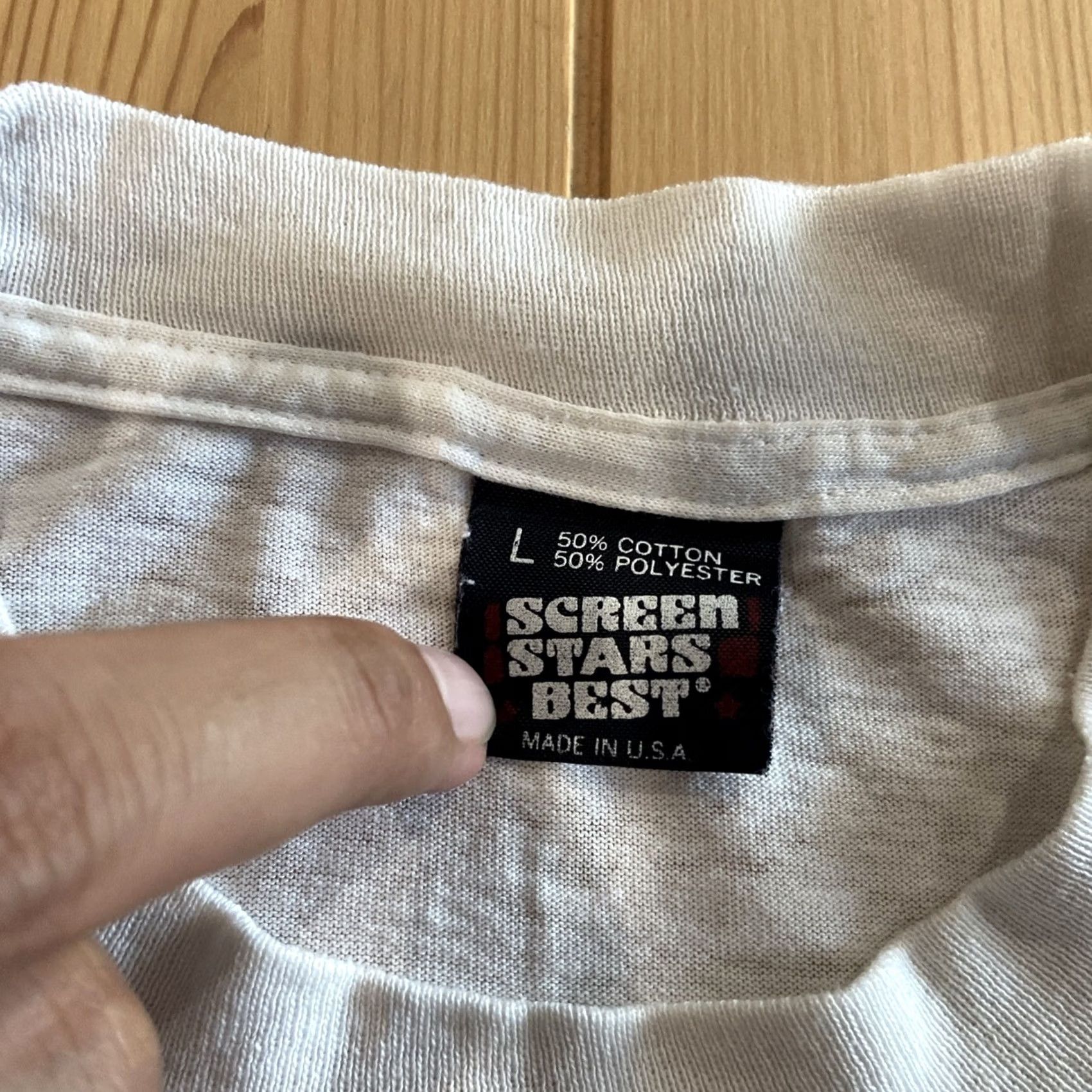 Vintage VINTAGE Corvette Collection Sweepstake Shirt Screenstar Large Shirt 1990s White 100% Cotton L MenWomens BoysGirls Mens Womens Size US L / EU 52-54 / 3 - 3 Thumbnail