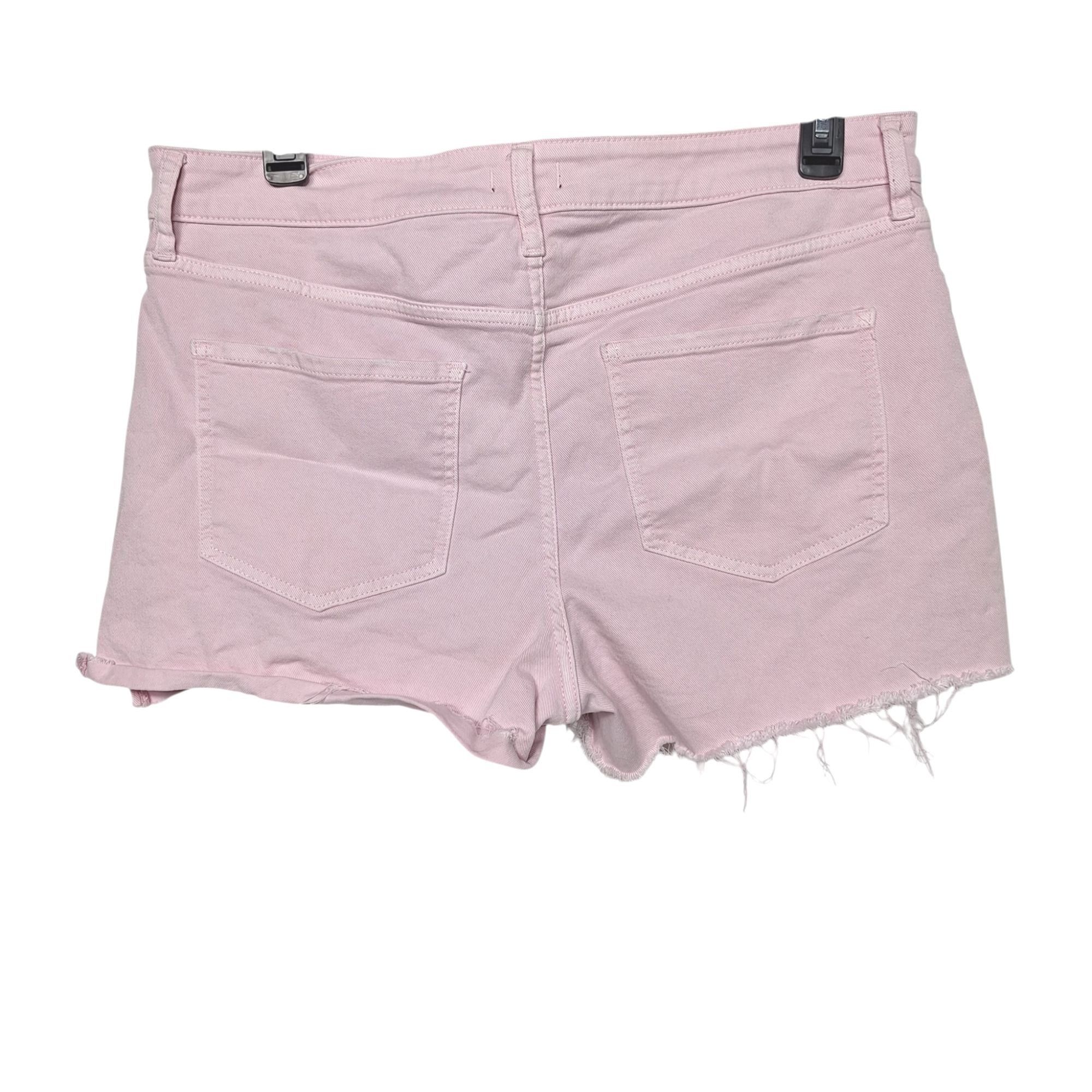 Express Express Boyfriend Midi Mid Rise Pink Denim Cutoff Jean Short Size 36" / US 14 / IT 50 - 3 Thumbnail