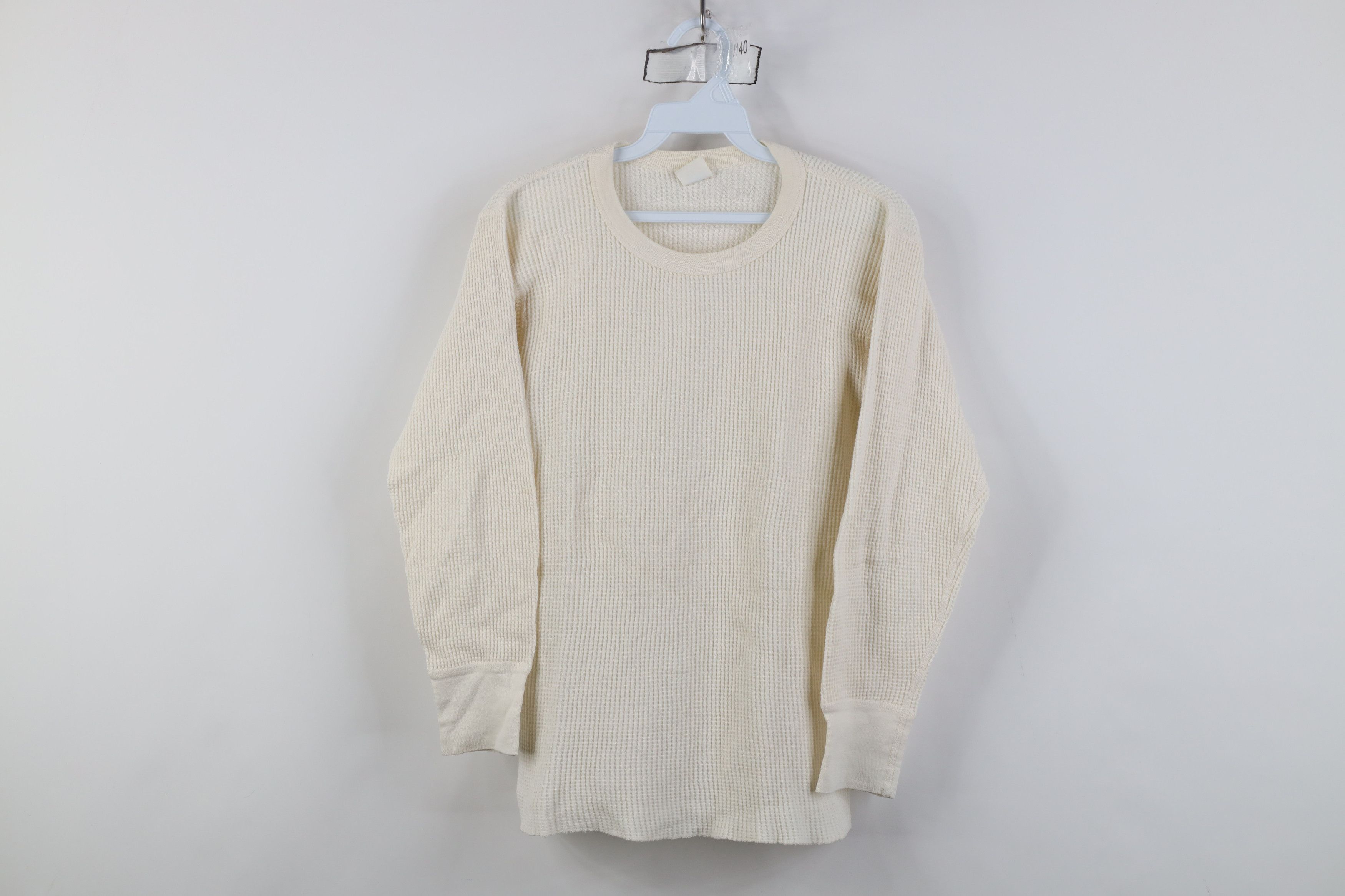 Vintage Vintage 70s Streetwear Waffle Knit Long Sleeve T-Shirt USA Size US M / EU 48-50 / 2 - 1 Thumbnail