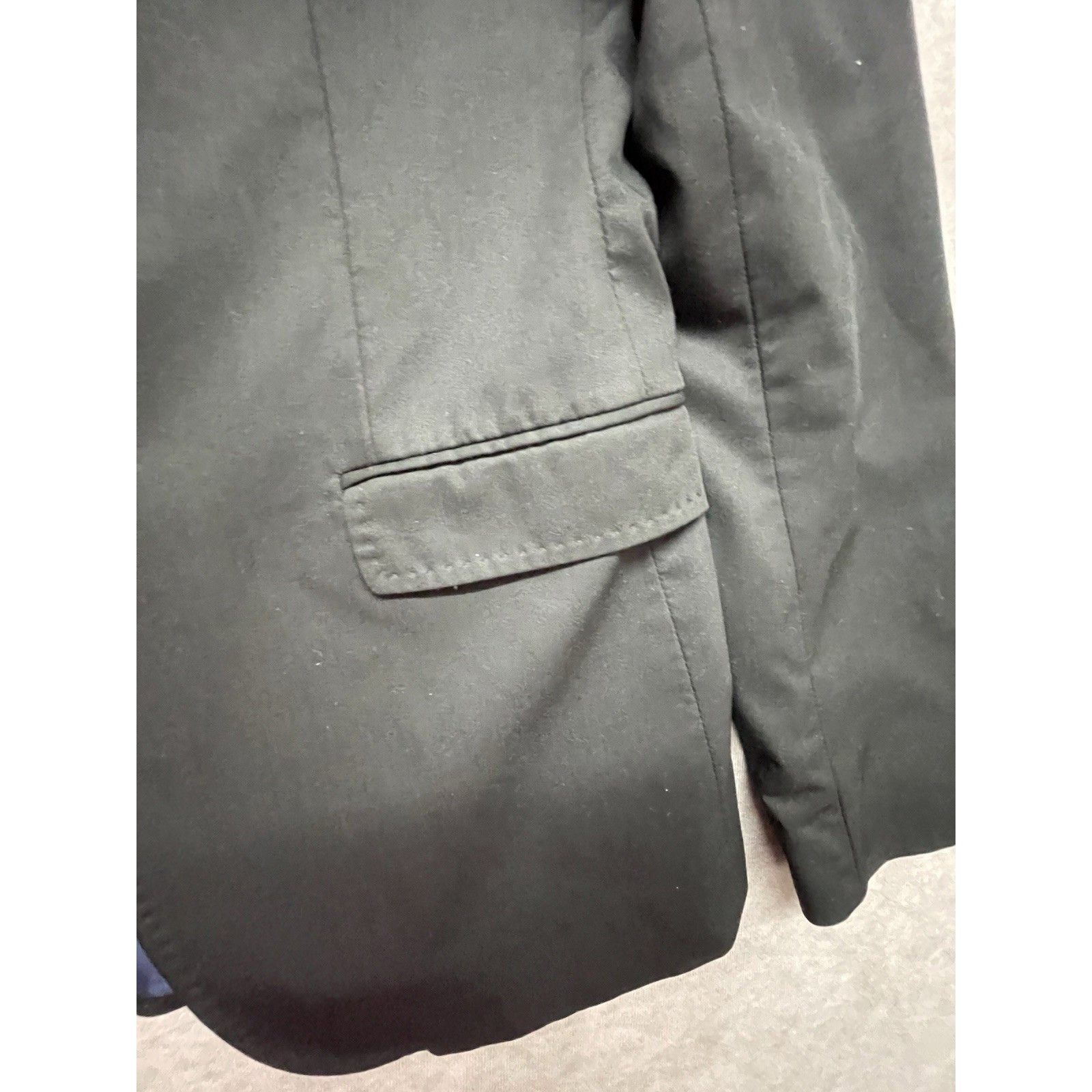Other ZARA MAN Black Suit Jacket Blazer USA 40 Slim Fit Blue Lined Size 40R - 5 Thumbnail
