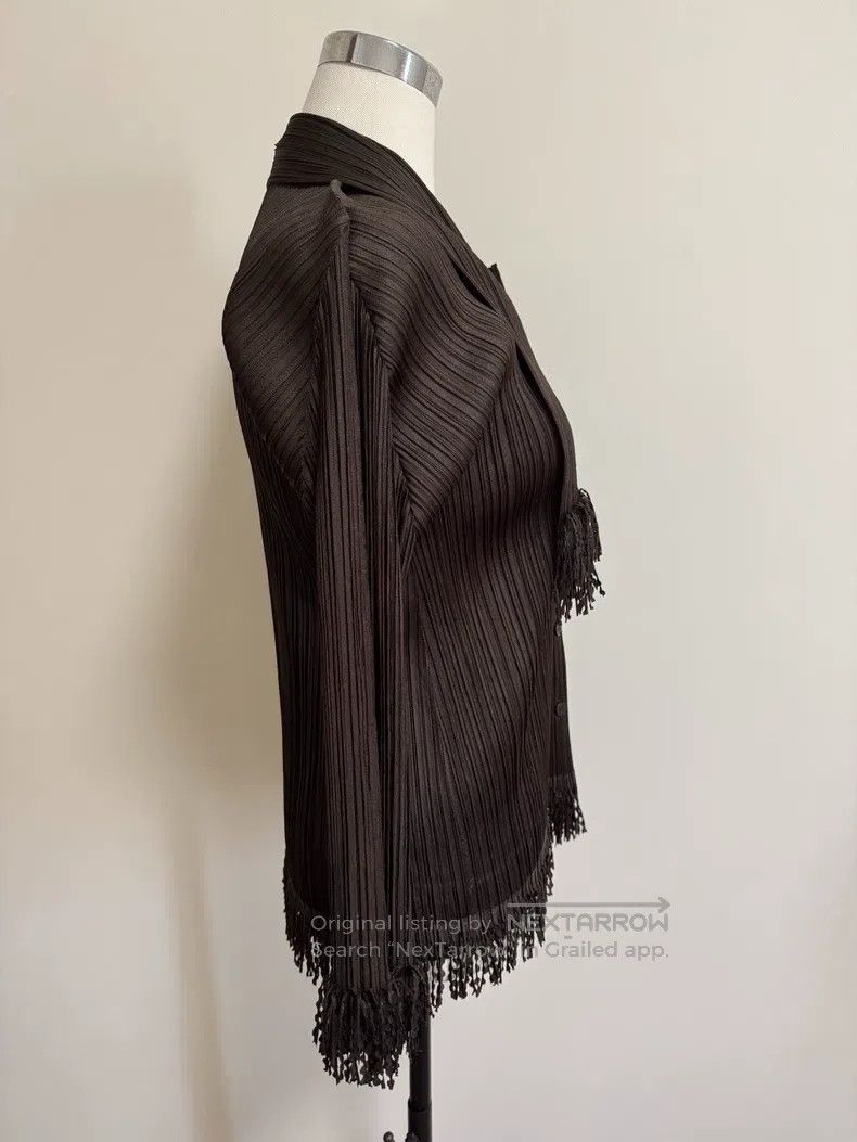 Issey Miyake Issey Miyake Fringed Scarf Pleated Top Size M / US 6-8 / IT 42-44 - 3 Thumbnail