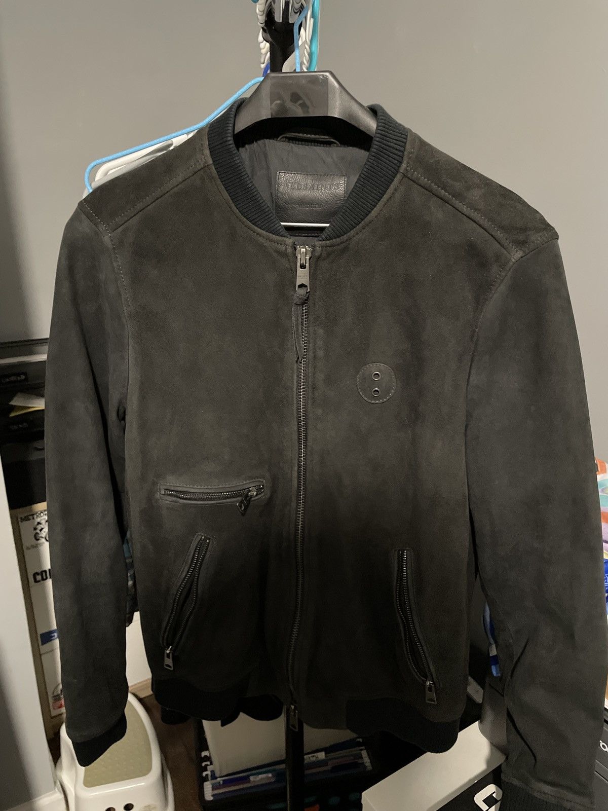 Allsaints All Saints Leather Lamb Skin Bomber Jacket, Sz M Size US M / EU 48-50 / 2 - 1 Preview