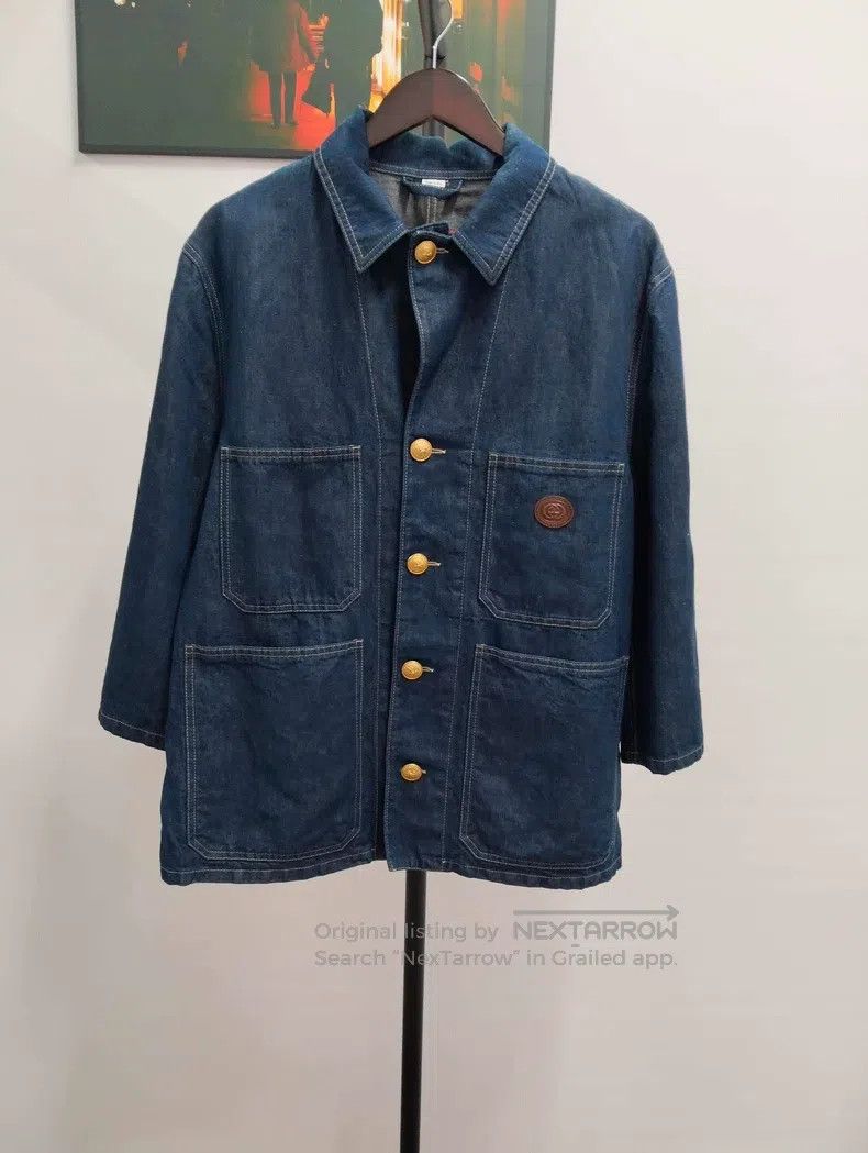 Gucci Gucci Stone-washed single-breasted jacket Size US S / EU 44-46 / 1 - 1 Thumbnail