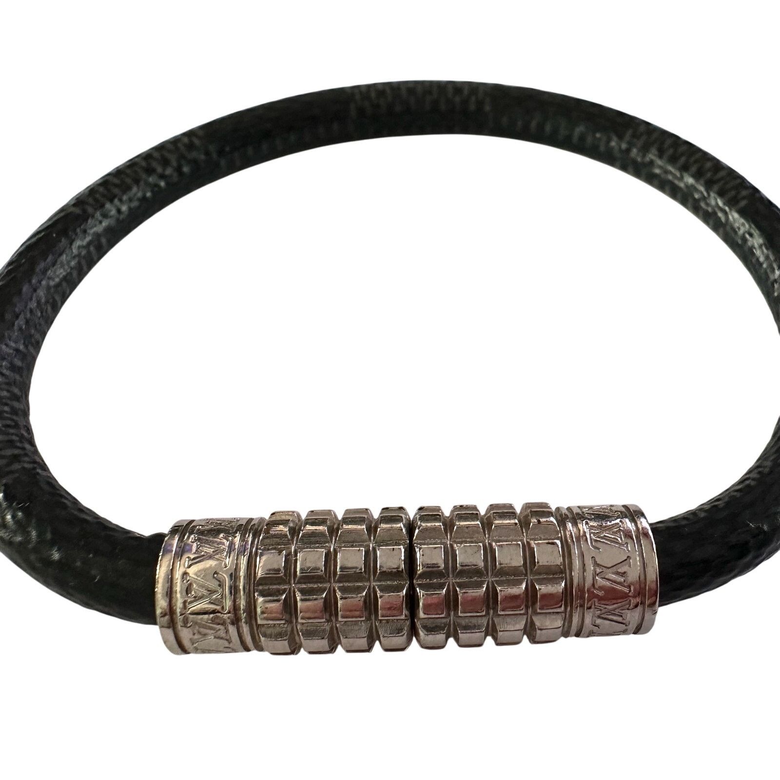 Louis Vuitton Louis Vuitton Digit Damier Graphite Canvas Bracelet Size ONE SIZE - 13 Thumbnail