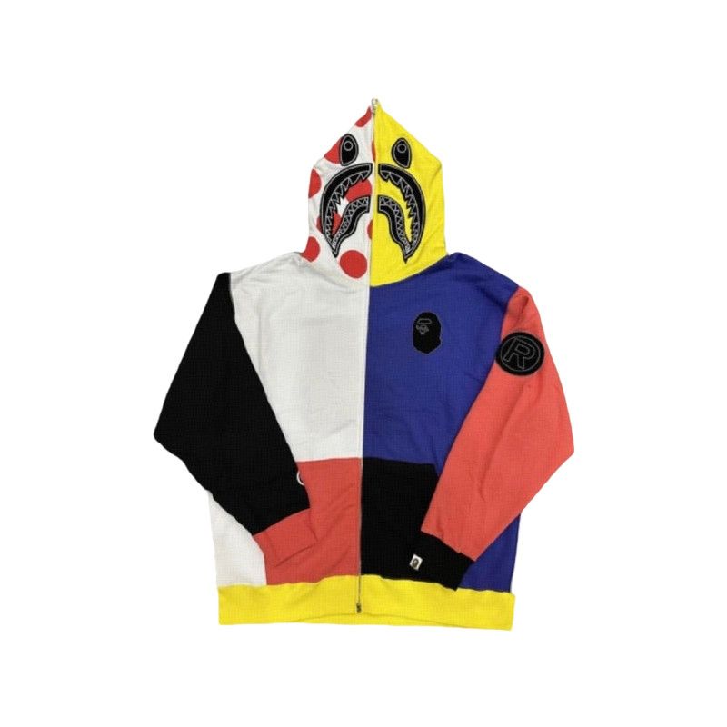 Bape A Bathing Ape Multi-Color Shark Zip Hoodie Size XL Size US XL / EU 56 / 4 - 1 Thumbnail