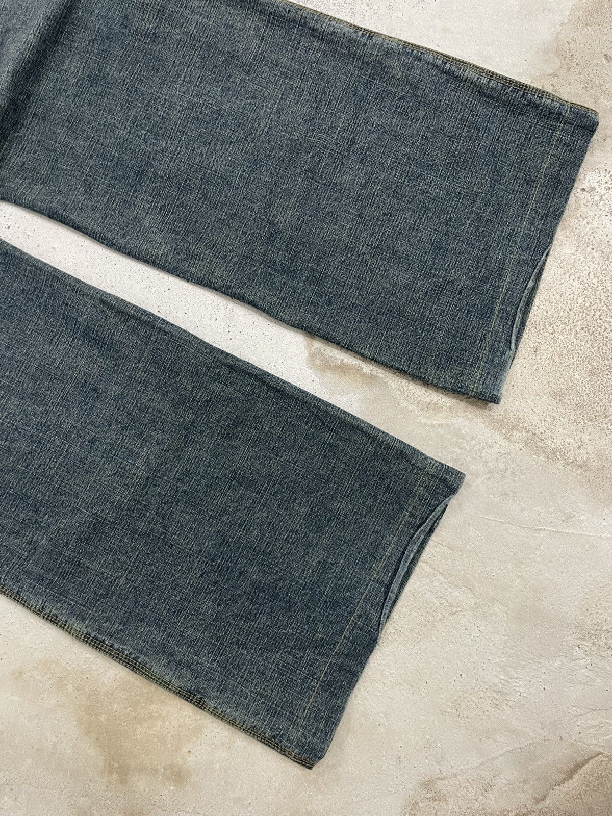 If Six Was Nine Crazy Y2K Mudwash I6W9 Wow Original Wide Leg Size US 29 - 12 Thumbnail