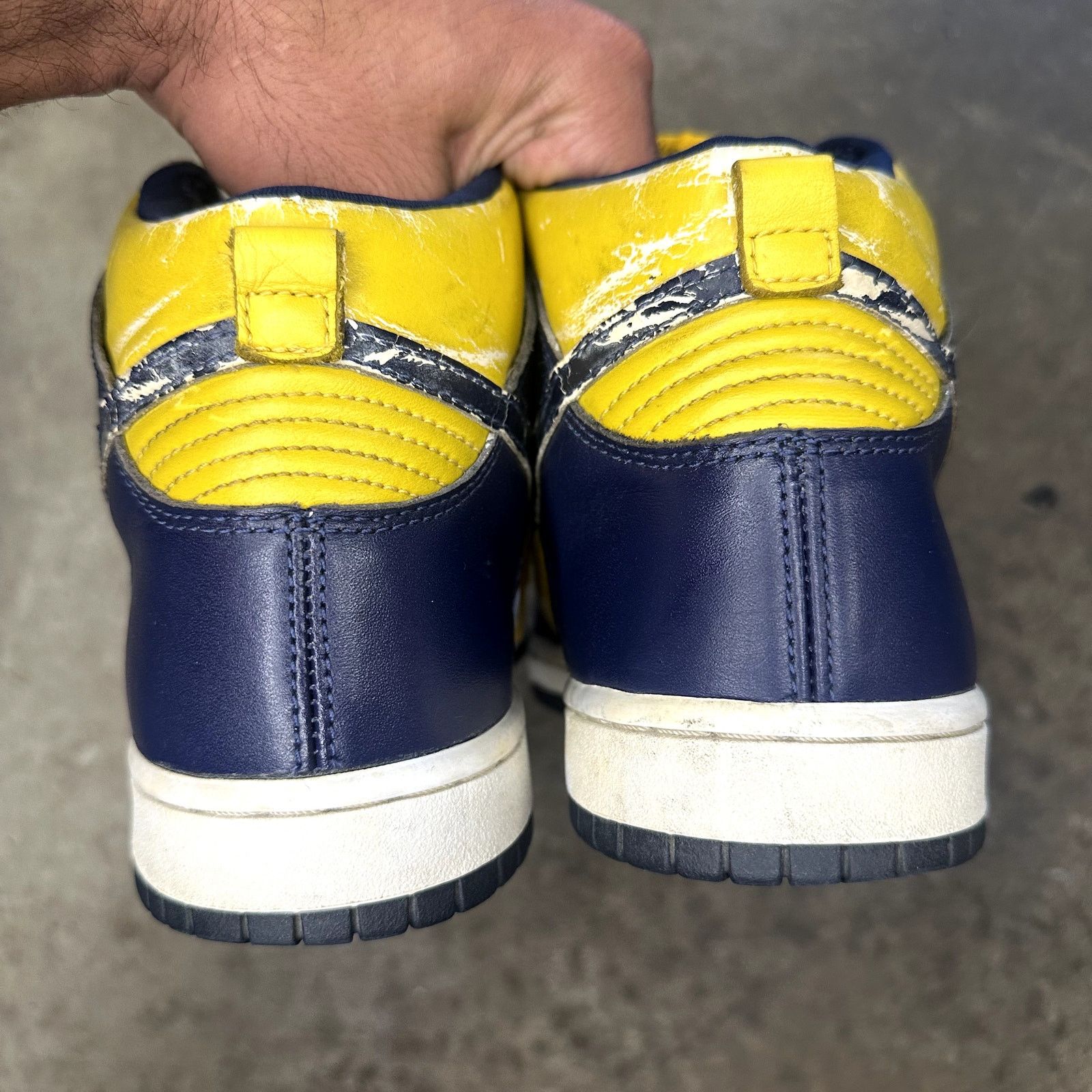 Nike 1999 Nike Dunk Hi 'Michigan' Size US 9 / EU 42 - 6 Thumbnail