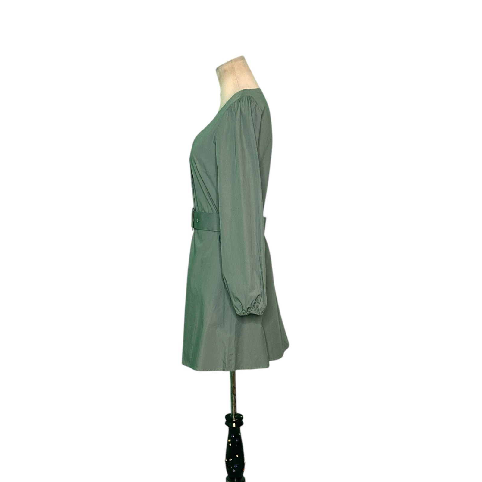 H&M H&M Divided green long sleeves shirt mini dress size Small Size S / US 4 / IT 40 - 11 Thumbnail