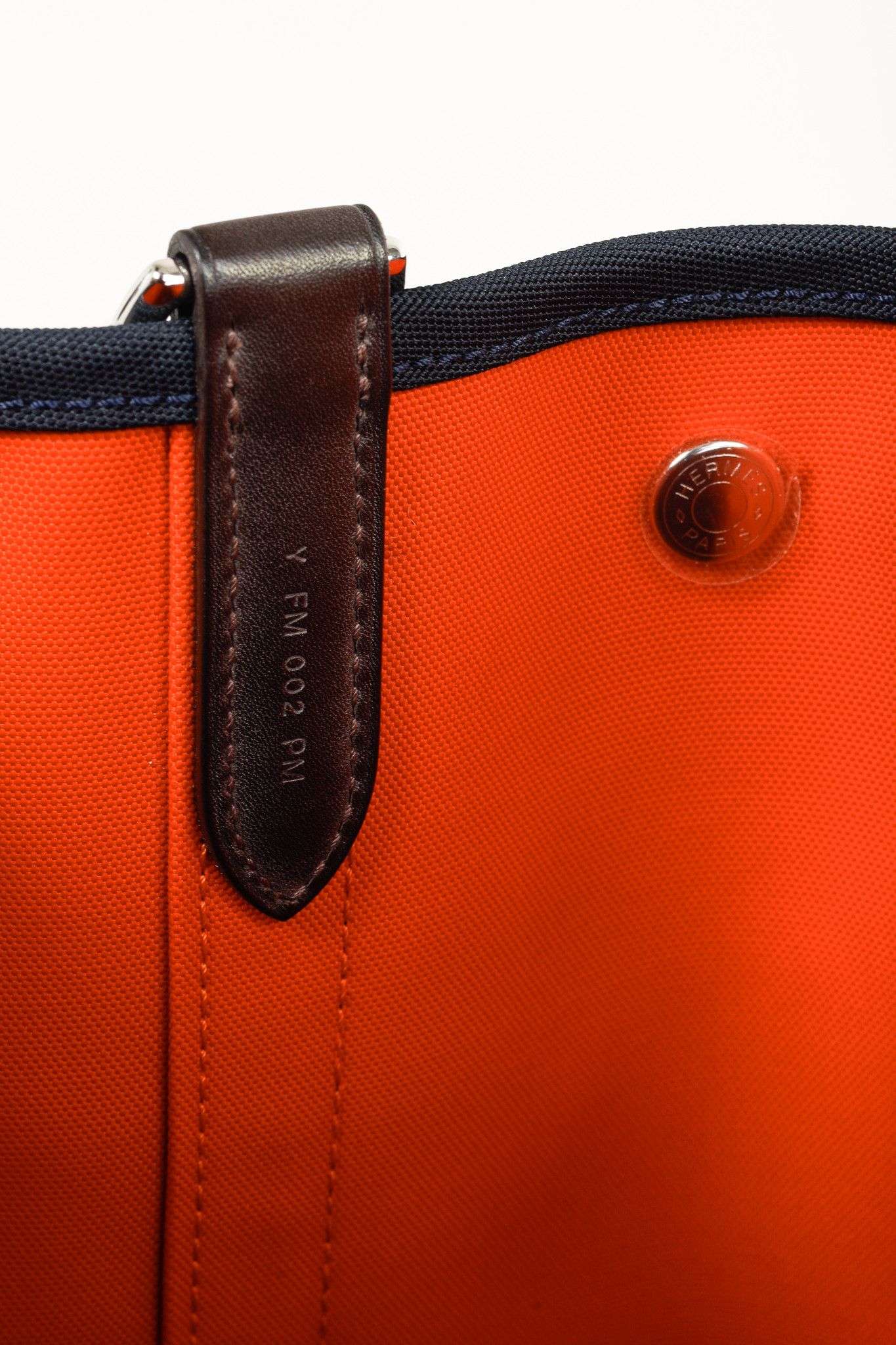 Hermes Hermes Grooming Bleu Navy & Feu Canvas Bag Size ONE SIZE - 18 Thumbnail