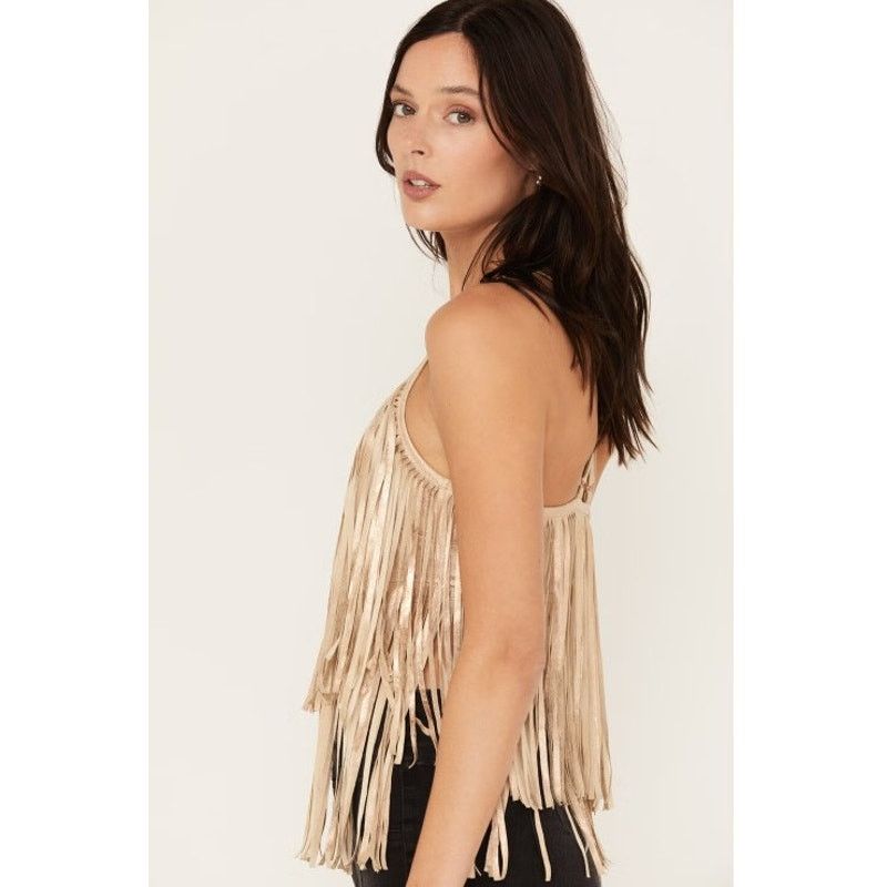 Other Shyanne Women's Cropped Fringe Tank Top - Size Small Size S / US 4 / IT 40 - 3 Thumbnail
