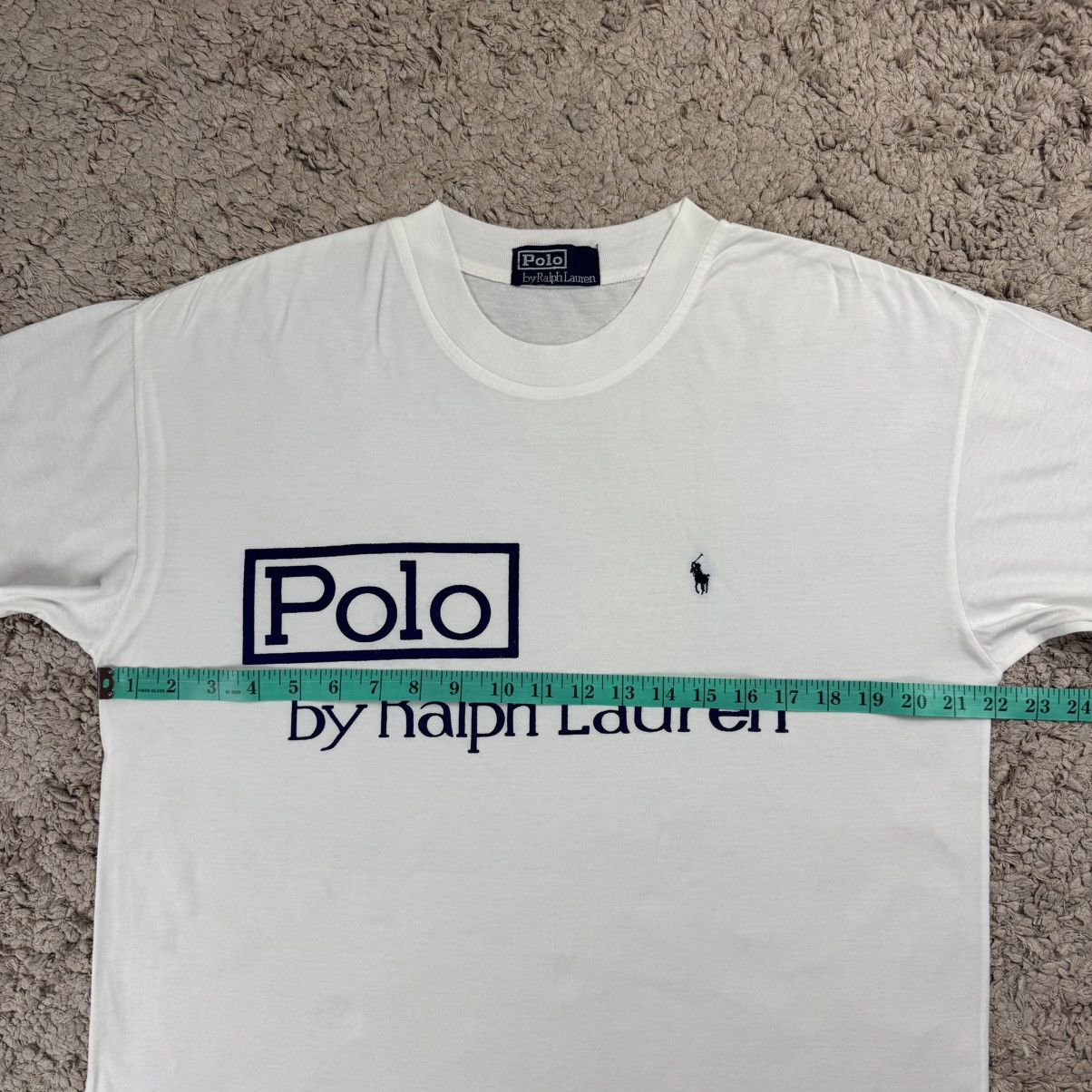 Polo Ralph Lauren Vintage Rare Polo Ralph Lauren Tag Logo T-shirt Size US L / EU 52-54 / 3 - 14 Thumbnail