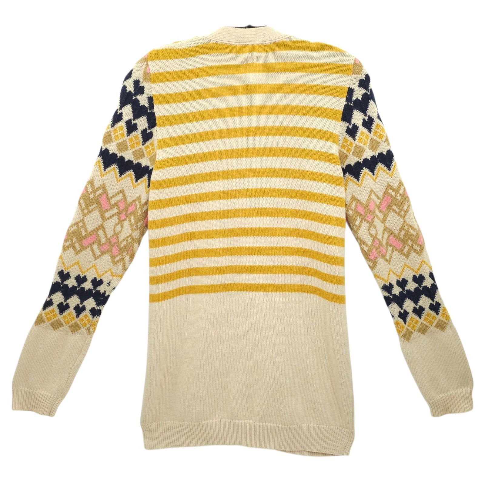 Anthropologie Fiets Voor 2 Anthropologie Fair Isle Knit Cardigan Sweater S Size S / US 4 / IT 40 - 2 Thumbnail