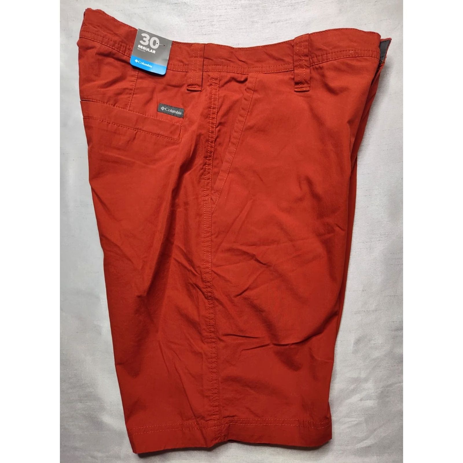 Vintage Columbia Men 30 Dark Sienna 100% Cotton 10" Washed Out Shorts NEW Similiar Brown Chino 30 Mens Size US 30 / EU 46 - 4 Thumbnail